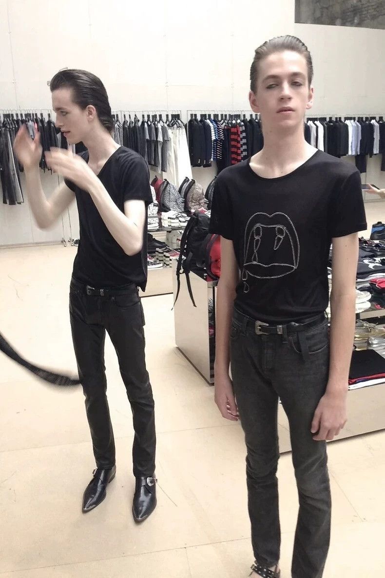 Saint Laurent Paris Saint Laurent Paris Blood Teeth Sparkling Diamond Silk Shor Size US M / EU 48-50 / 2 - 1 Thumbnail