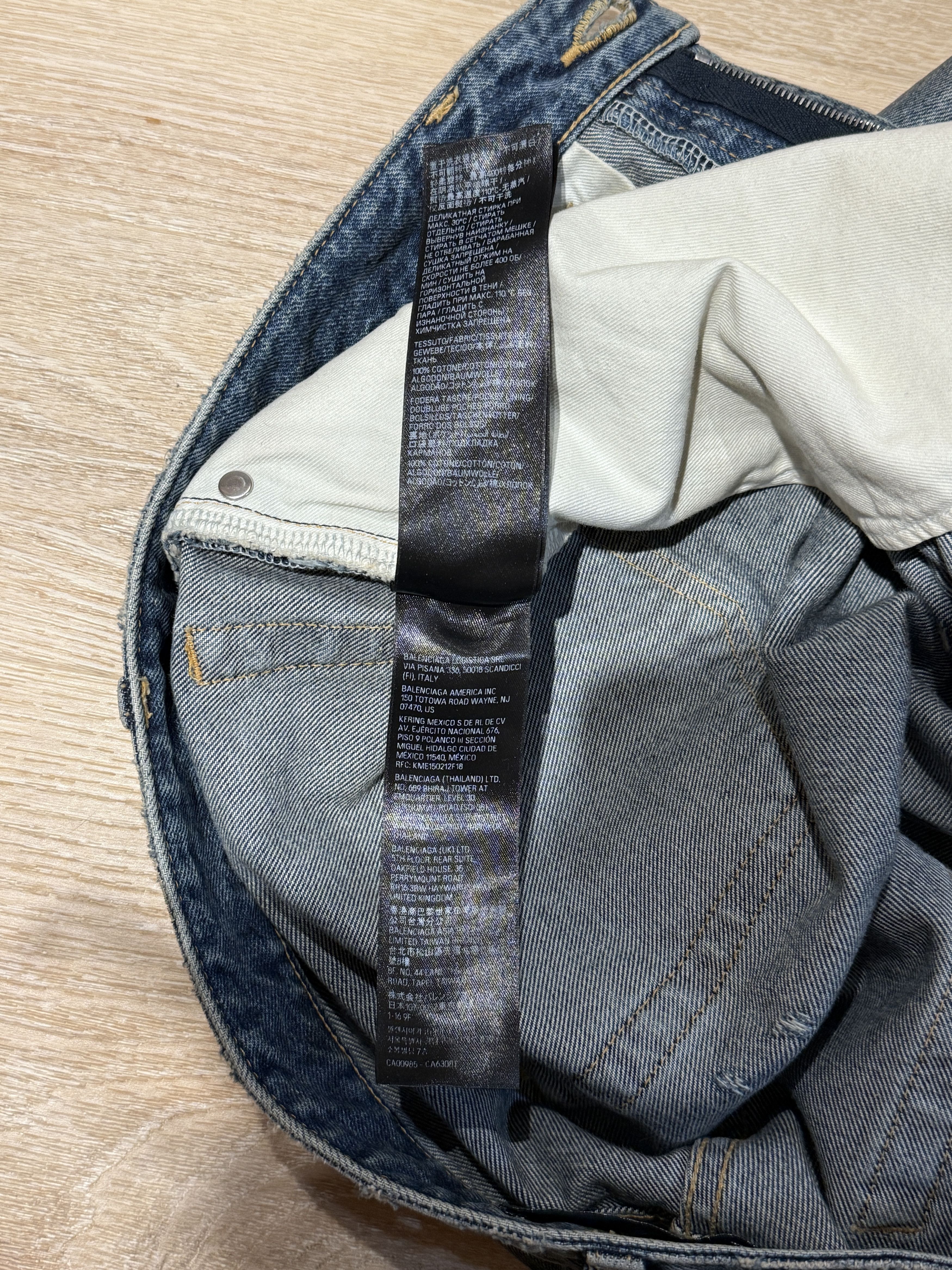 Balenciaga Balenciaga SS23 “Mud Show” Oil Spill Straight Cut Denim Size US 32 / EU 48 - 17 Thumbnail