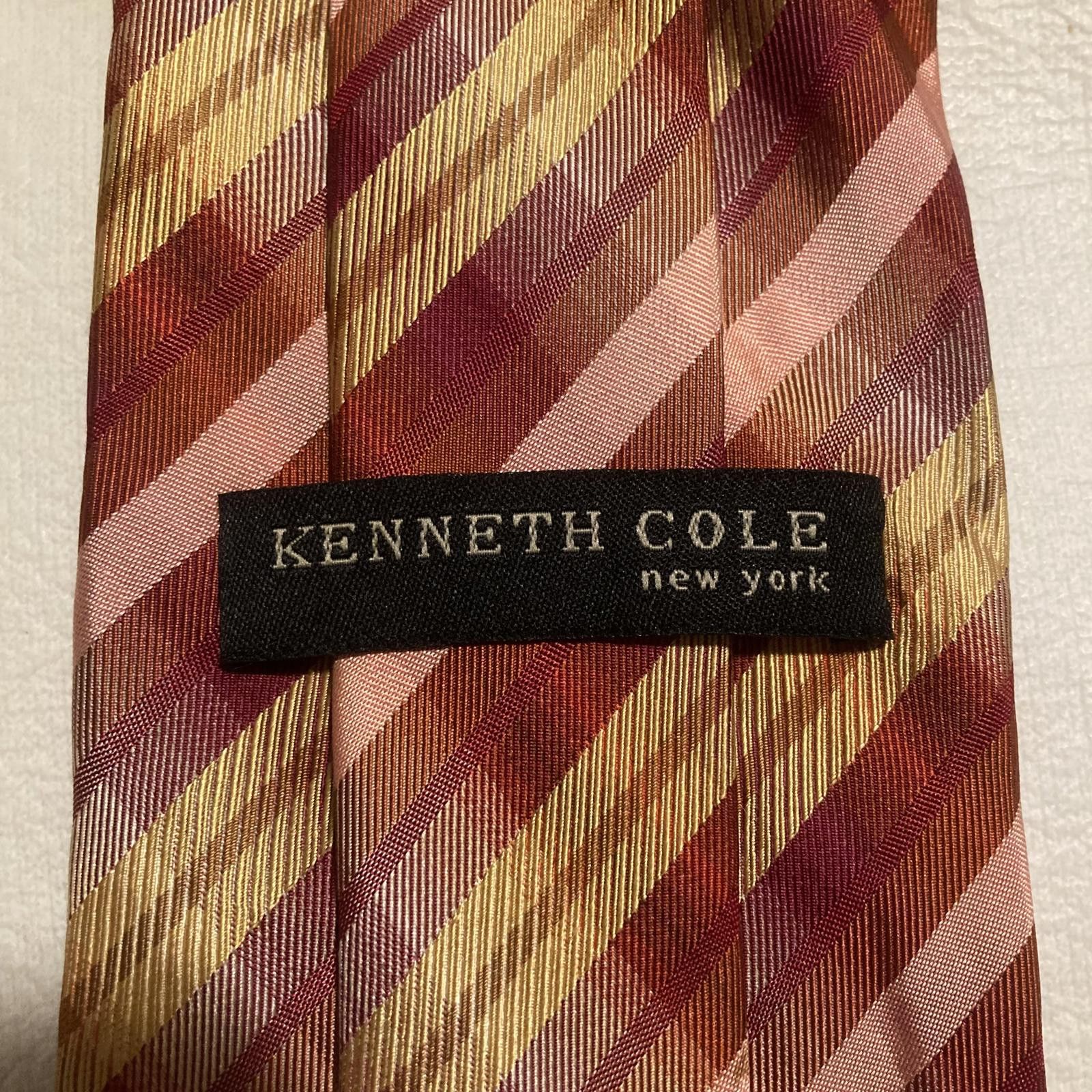 Designer NWOT Kenneth Cole Plaid/Stripe Tie 58/3.5 Size ONE SIZE - 3 Thumbnail