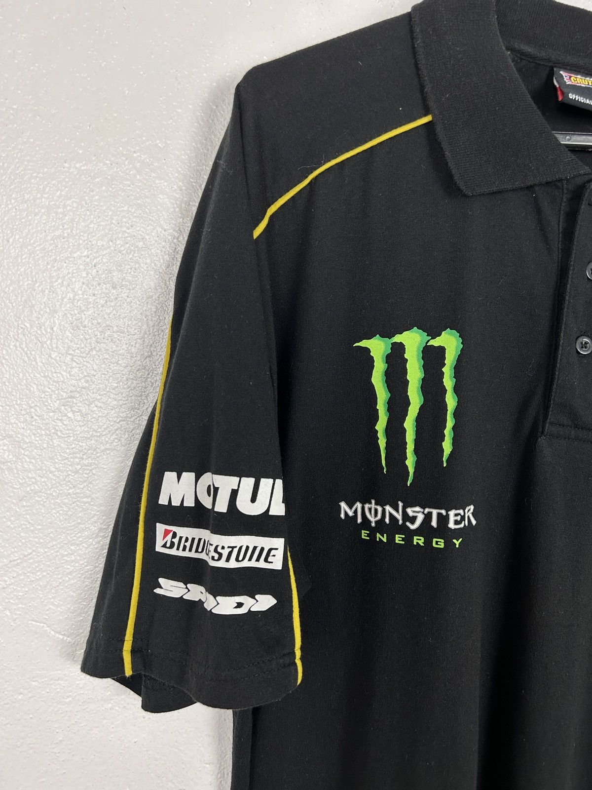 Vintage Vintage Monster Cal Crutchlow MotoGP Racing Polo Shirt Size US XL / EU 56 / 4 - 3 Thumbnail