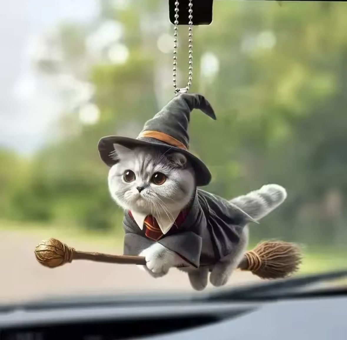 Designer Keychain flat magic cat Size ONE SIZE - 1 Thumbnail