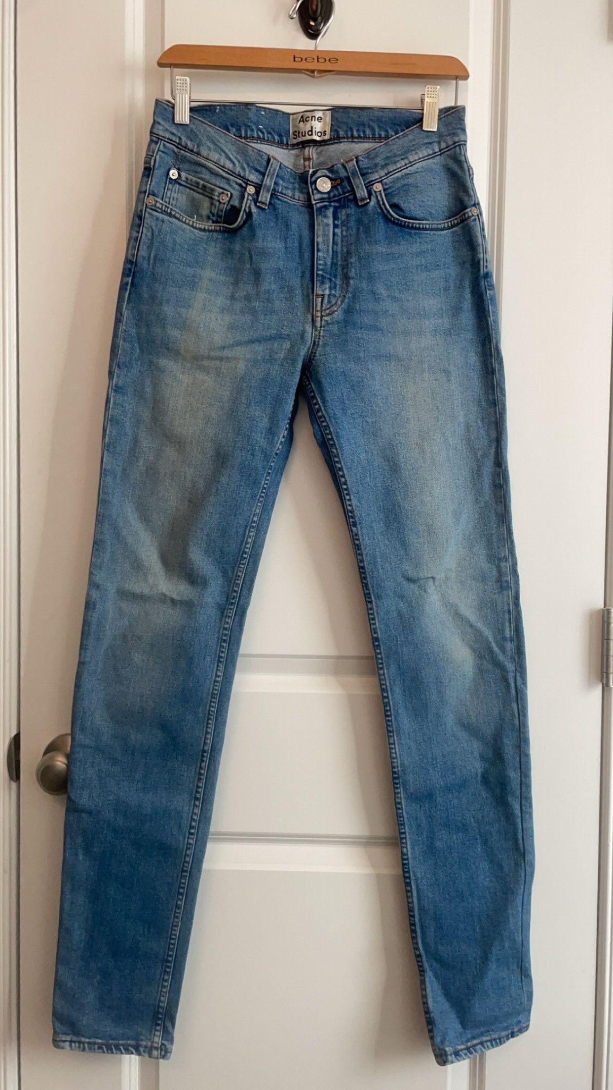 image of Acne Studios Ace Carter Denim Jeans in Ace Cash, Men's (Size 29)
