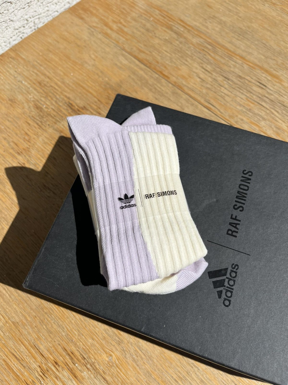 Adidas × Raf Simons Raf Simons Purple Cream socks Size ONE SIZE - 5 Thumbnail