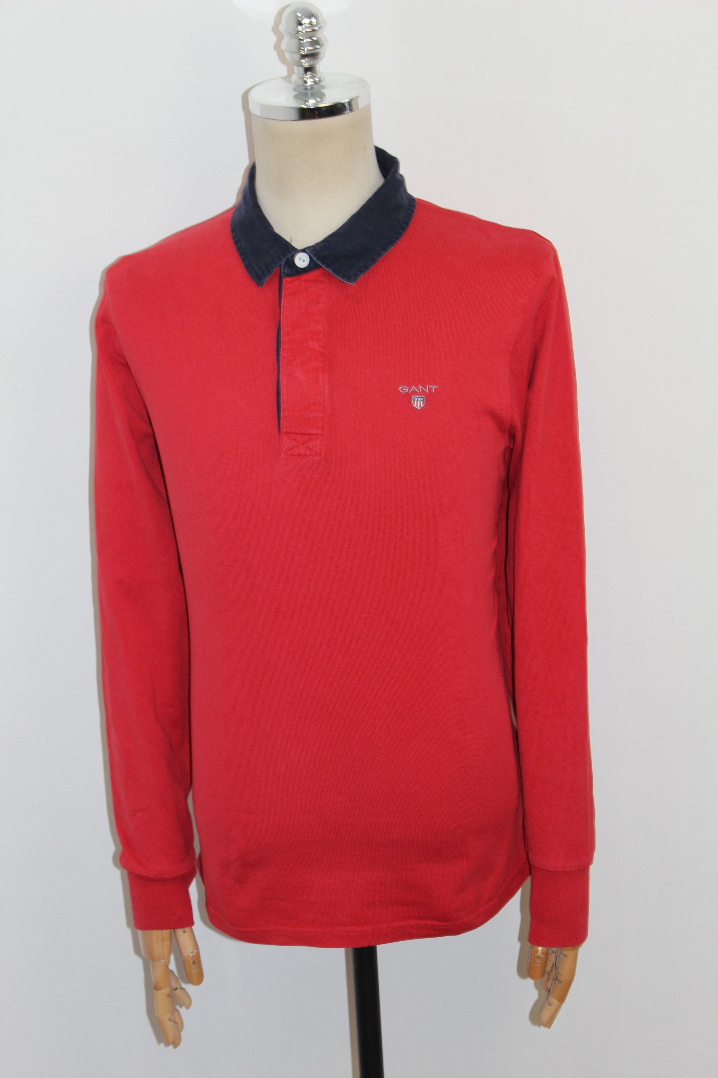 Gant Men's Gant Long Sleeve Red Rugby Shirt Size US L / EU 52-54 / 3 - 4 Thumbnail