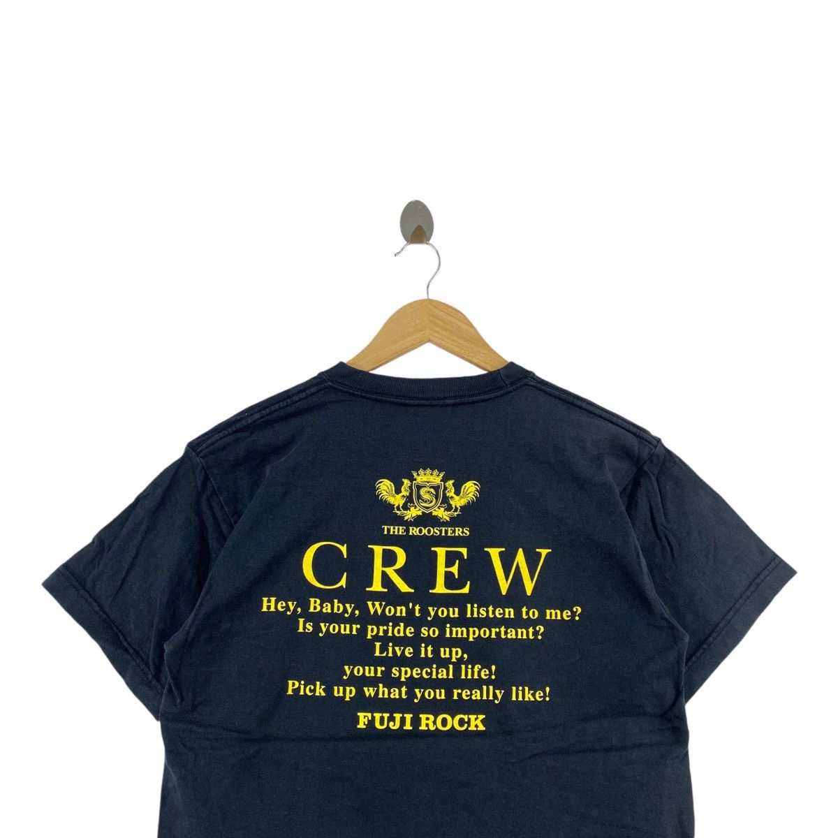 Other LETS ROCK The ROOSTER Fuji Rock Crew Print Black Short Size US S / EU 44-46 / 1 - 4 Thumbnail