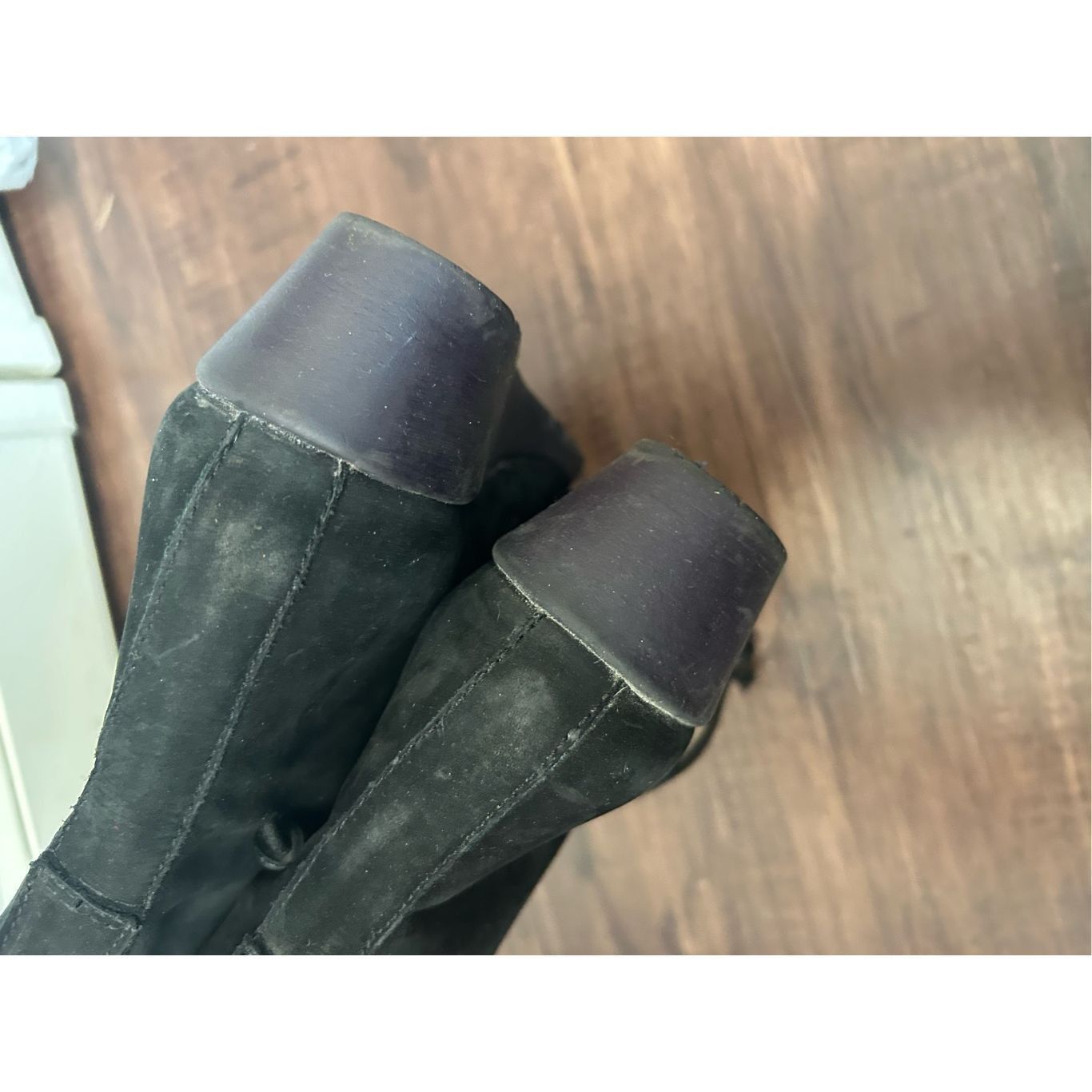 Other Robert Zur Black Suede Leather Lace Up Wedge Boots Comfort S Size US 6.5 / IT 36.5 - 10 Thumbnail