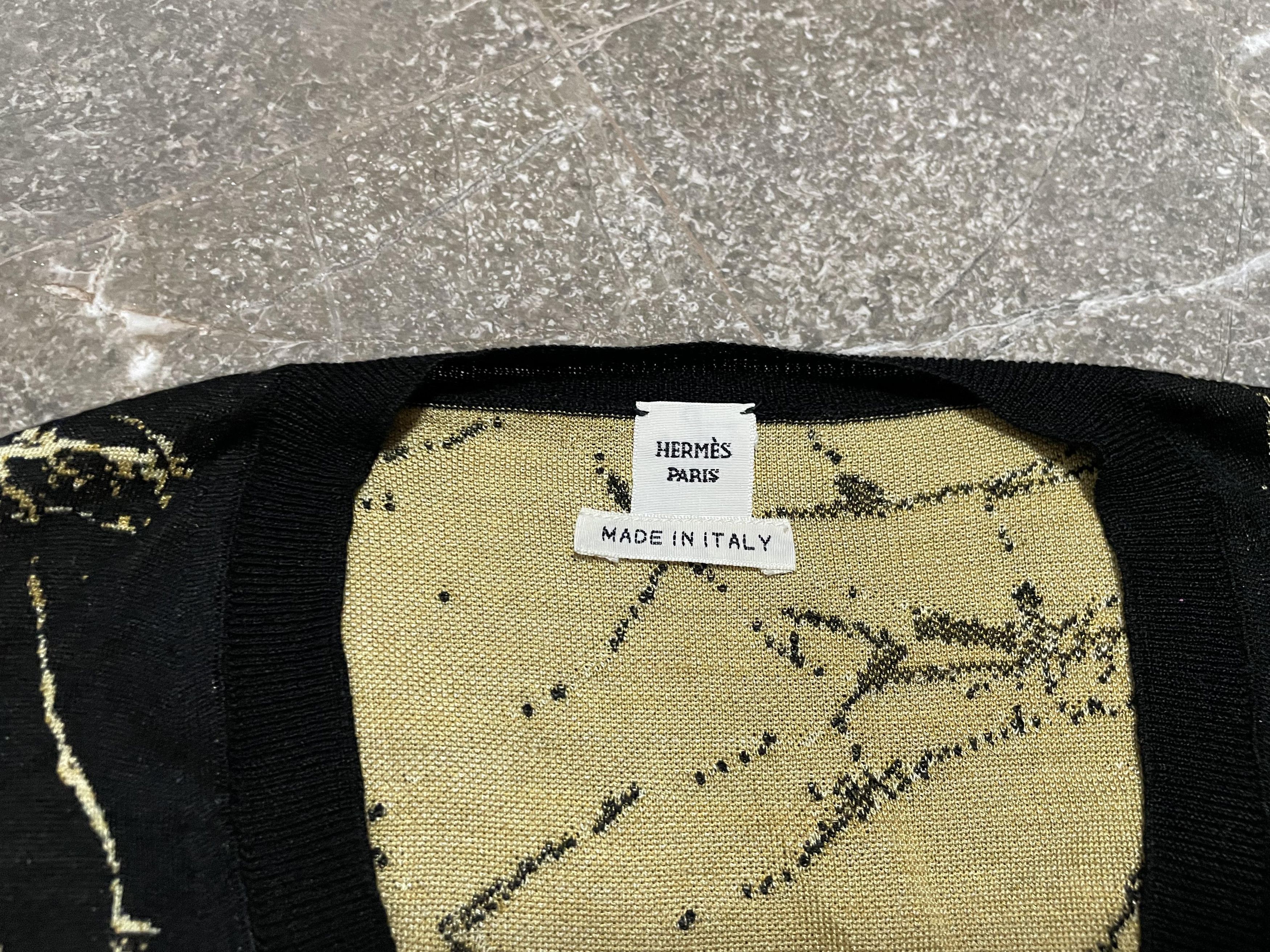 Hermes × Maison Margiela Hermes Gold Marble Longsleeve Shirt Size XS / US 0-2 / IT 36-38 - 9 Thumbnail