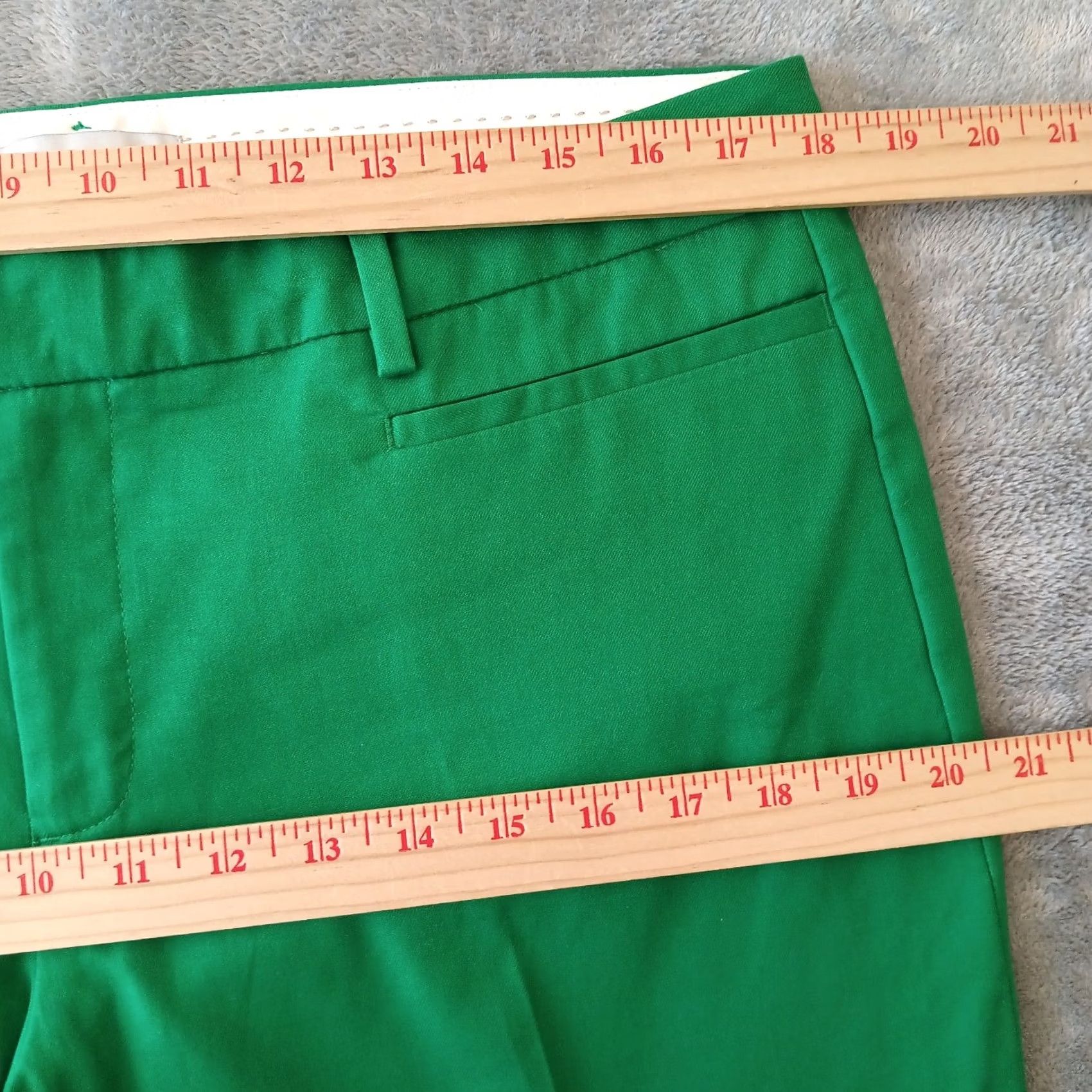 Gap Gap Womens Pants Green Size 12 Mid Rise Chino Cotton Boot 36x29 Size 34" / US 12 / IT 48 - 3 Thumbnail