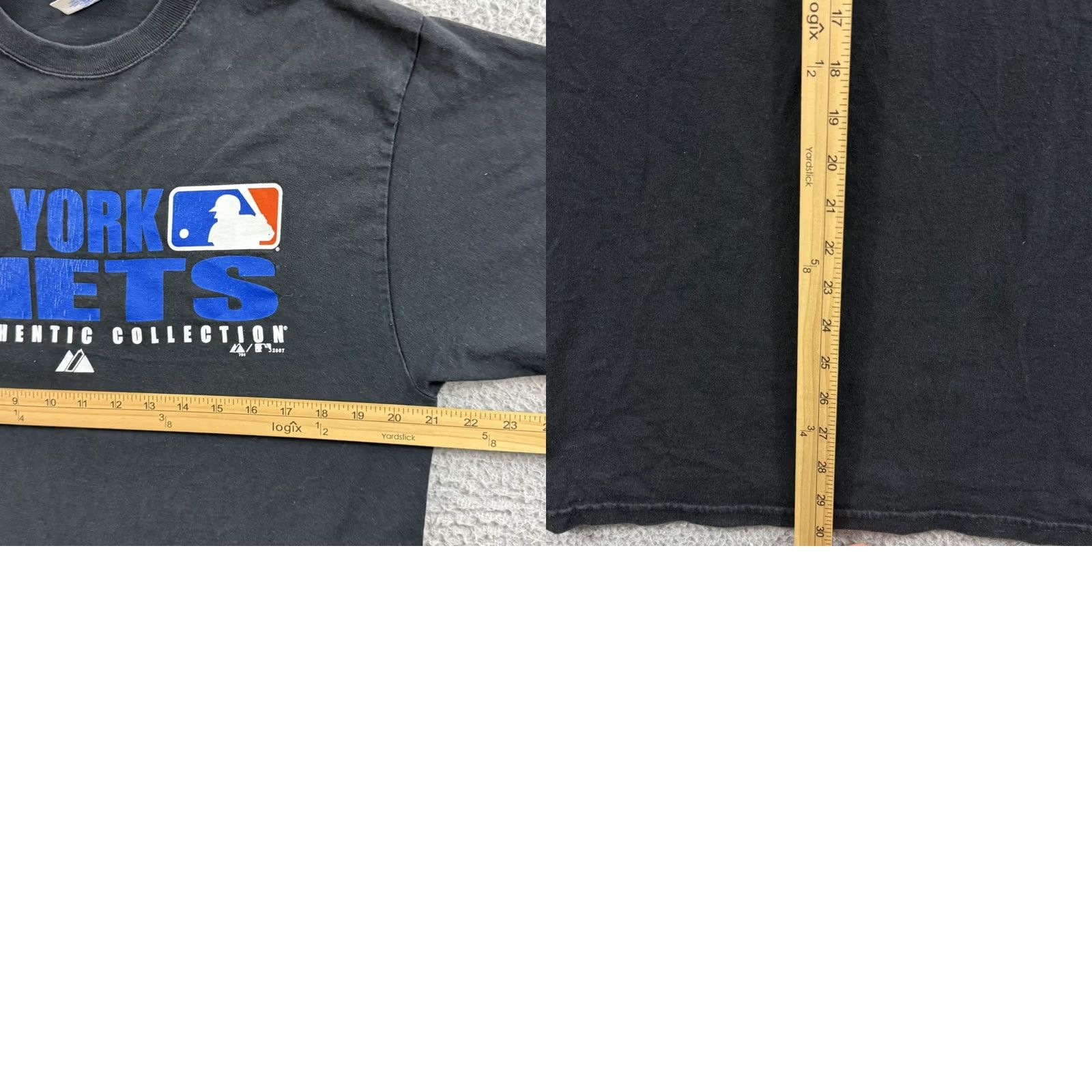 MLB VINTAGE Mets Shirt Majestic MLB Mens Medium Black Crew Neck Short Sleeve Baseball 2000s Sports AS-IS Size US L / EU 52-54 / 3 - 8 Thumbnail
