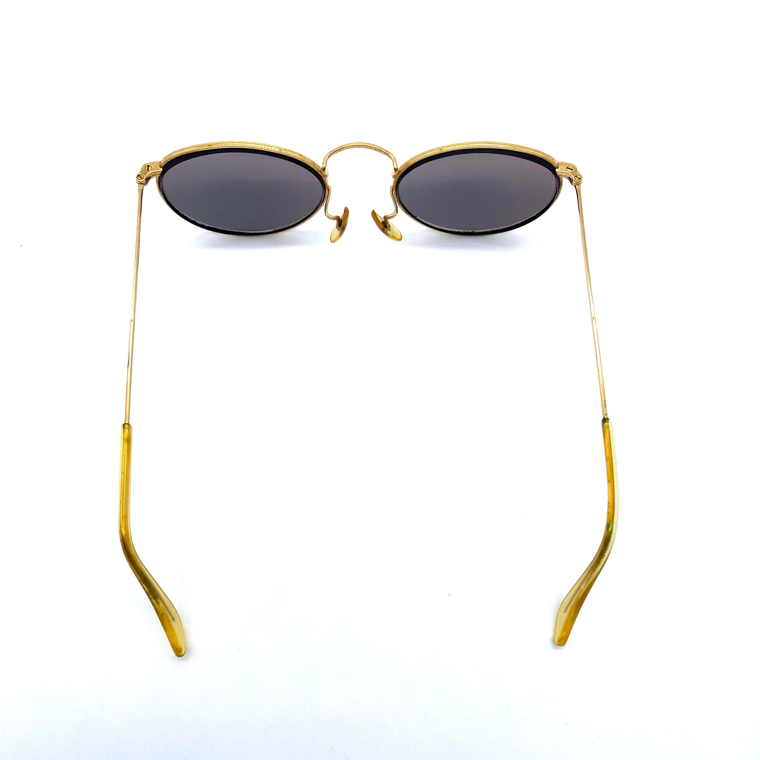 RayBan Vintage RayBan Prescription Glasses Sunglasses Round Gold Size ONE SIZE - 4 Thumbnail
