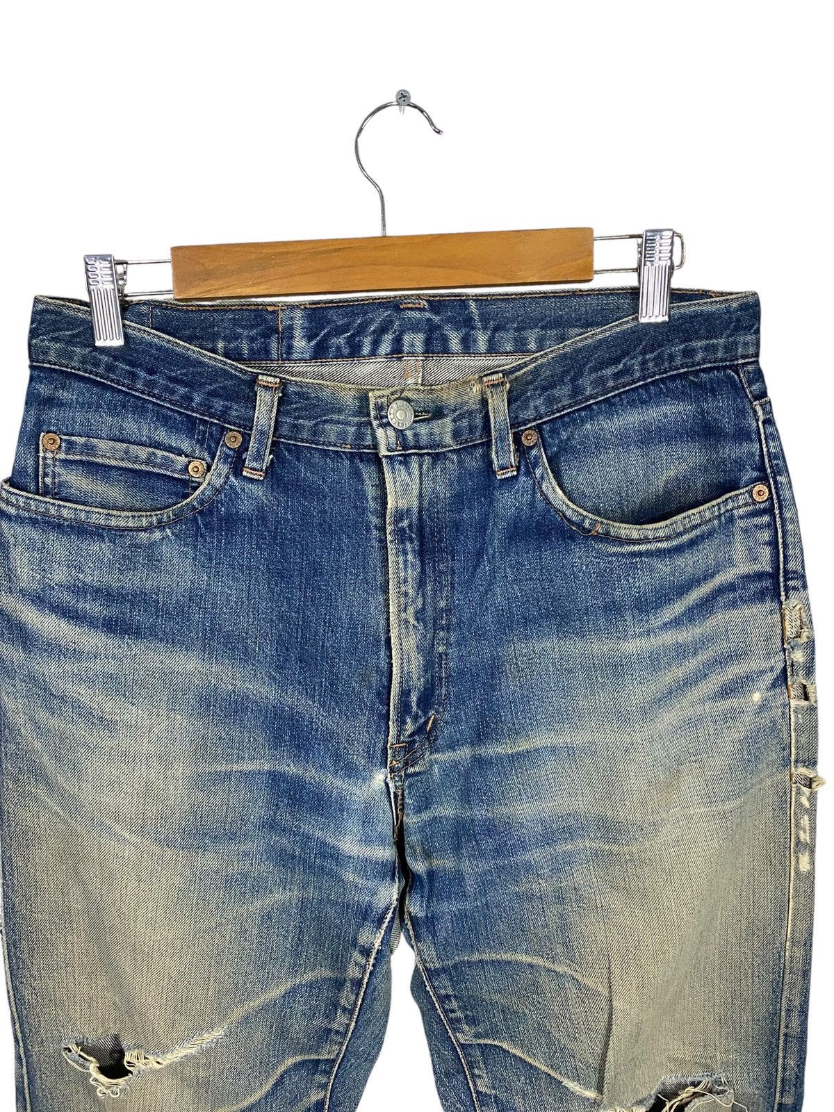 HOLLYWOOD RANCH MARKET Vintage HR market denim distressed Size US 32 / EU 48 - 7 Thumbnail
