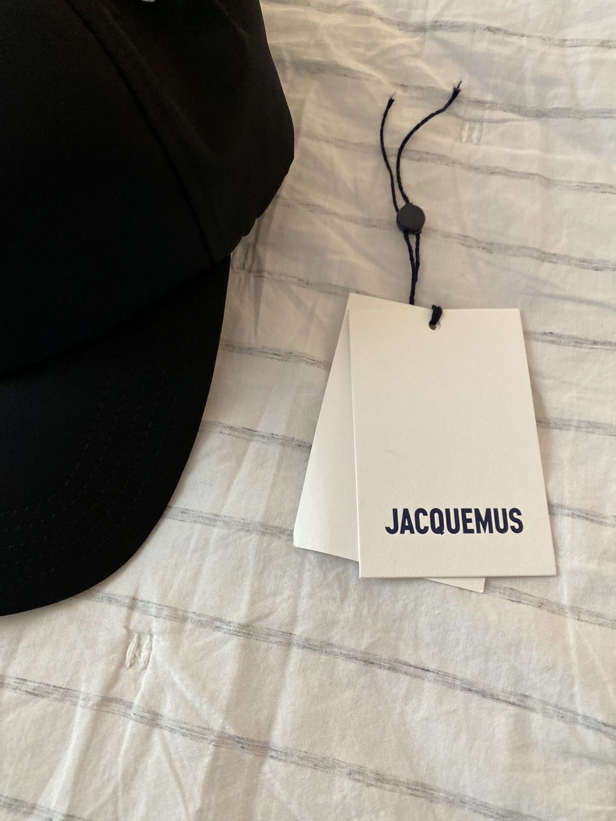 Jacquemus JACQUEMUS La Casquette Ovalie Black Cap Size ONE SIZE - 15 Thumbnail
