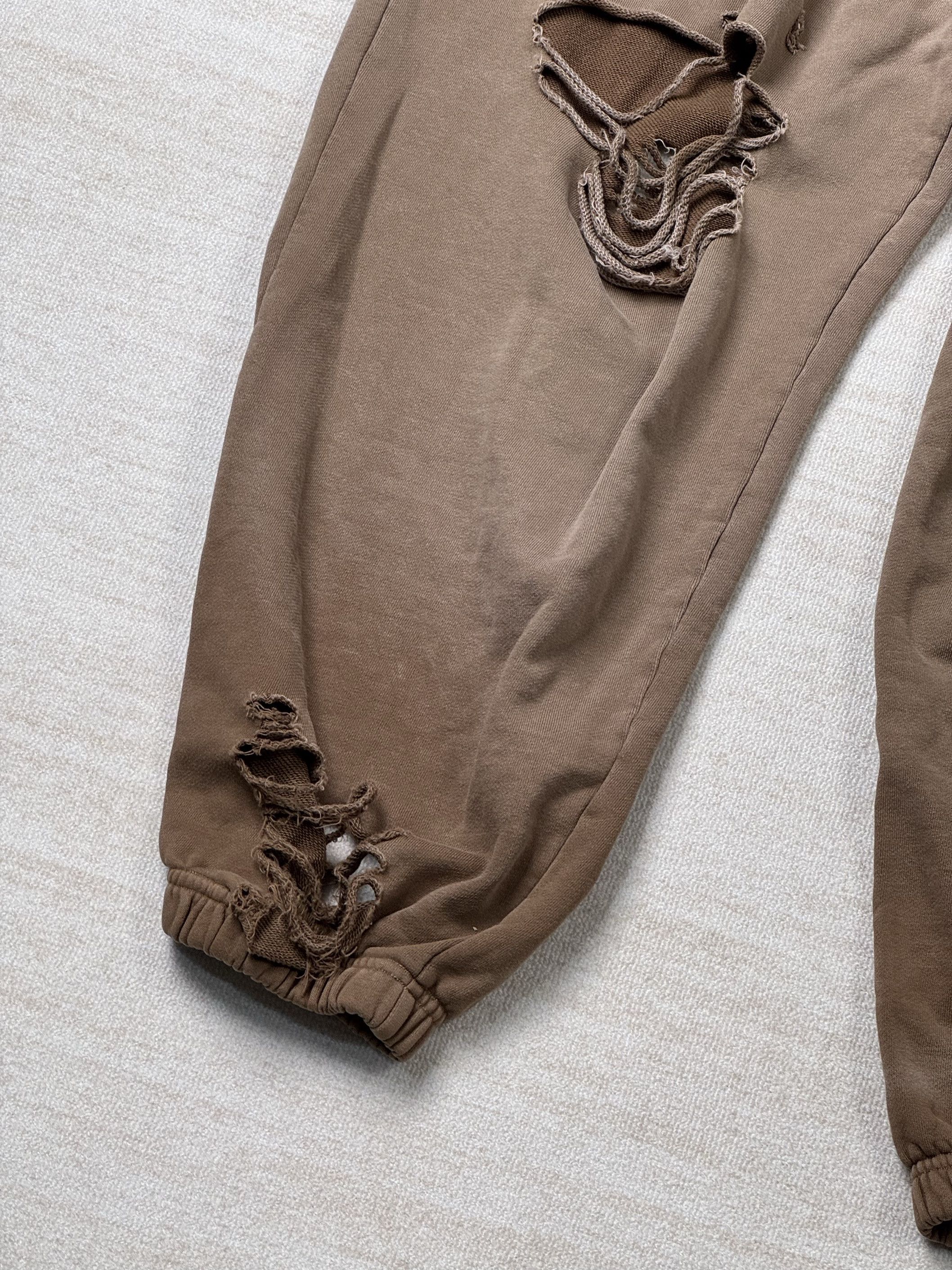 Japanese Brand Heavy Distressed Sun-fade Zip-up Sweatpants Size US 32 / EU 48 - 4 Thumbnail