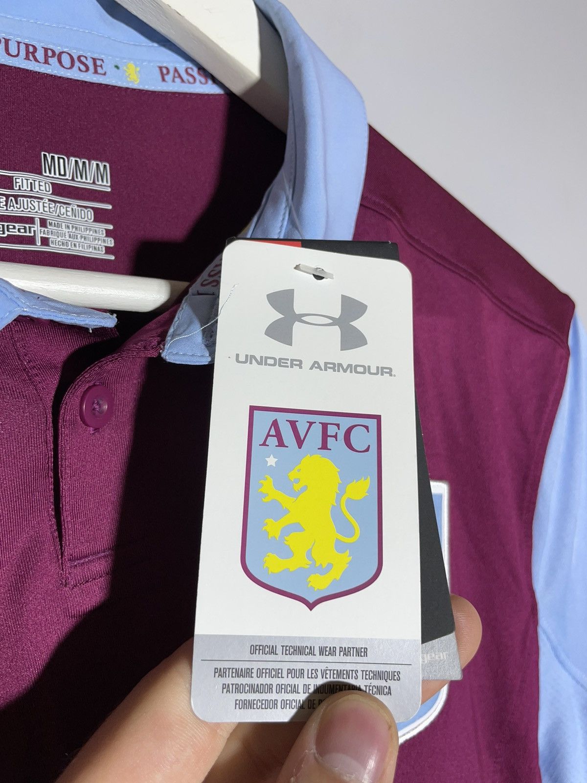 Under Armour NWT Aston Villa Under Armour 2016/17 Home Y2k Football Shirt Size US M / EU 48-50 / 2 - 7 Thumbnail