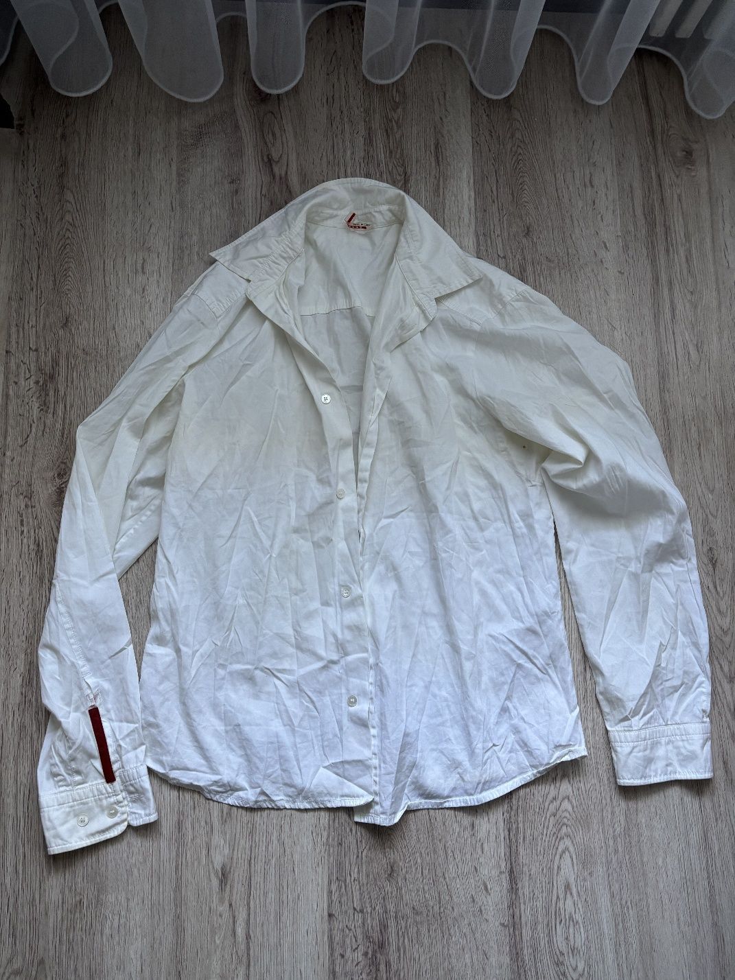 Prada Vintage Prada Red Tab White Shirt Size US XL / EU 56 / 4 - 1 Thumbnail