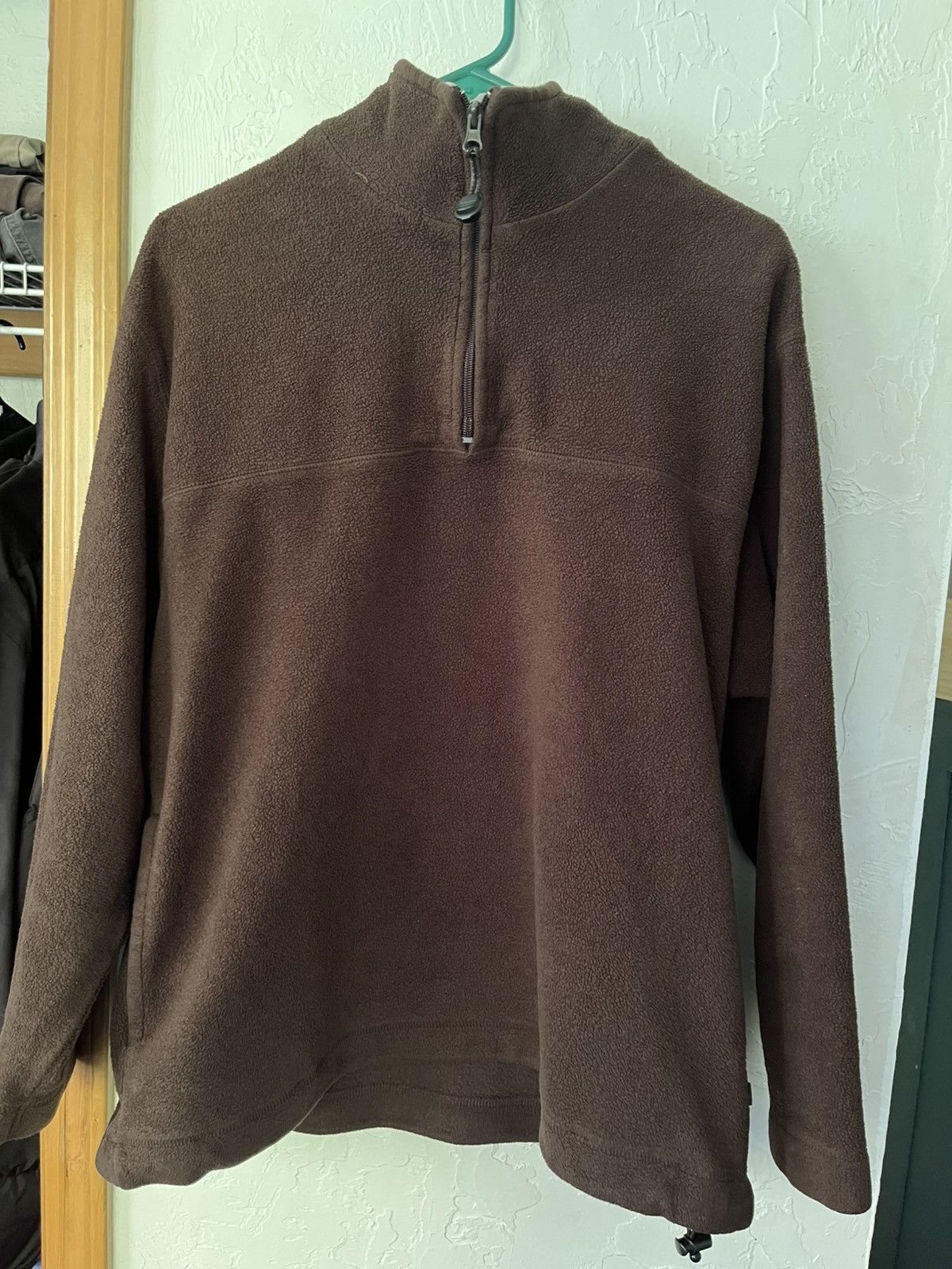 St. Johns Bay Brown Fleece Quarter Zip Size US L / EU 52-54 / 3 - 1 Thumbnail