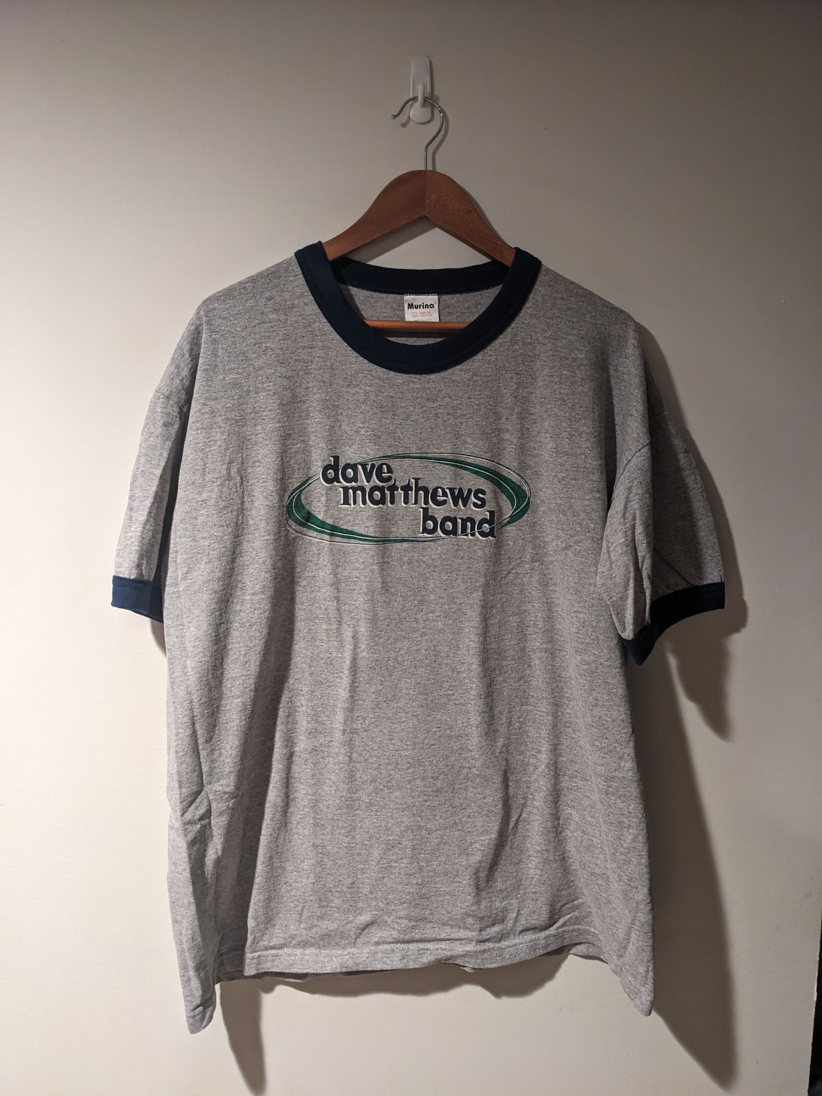 Band Tees × Vintage Vintage 90s Dave Matthews Band Music Tour Ringer T-Shirt Size US XL / EU 56 / 4 - 1 Thumbnail