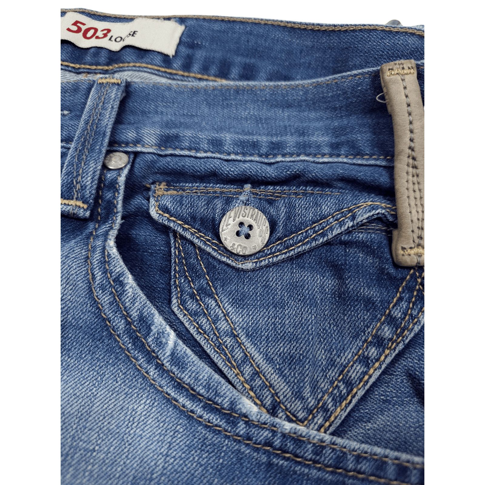 Levi's × Levi's Vintage Clothing × Vintage 💎Size 32 Levi's 506 Engineered Shorts Jorts Loose Denim Size US 32 / EU 48 - 5 Thumbnail