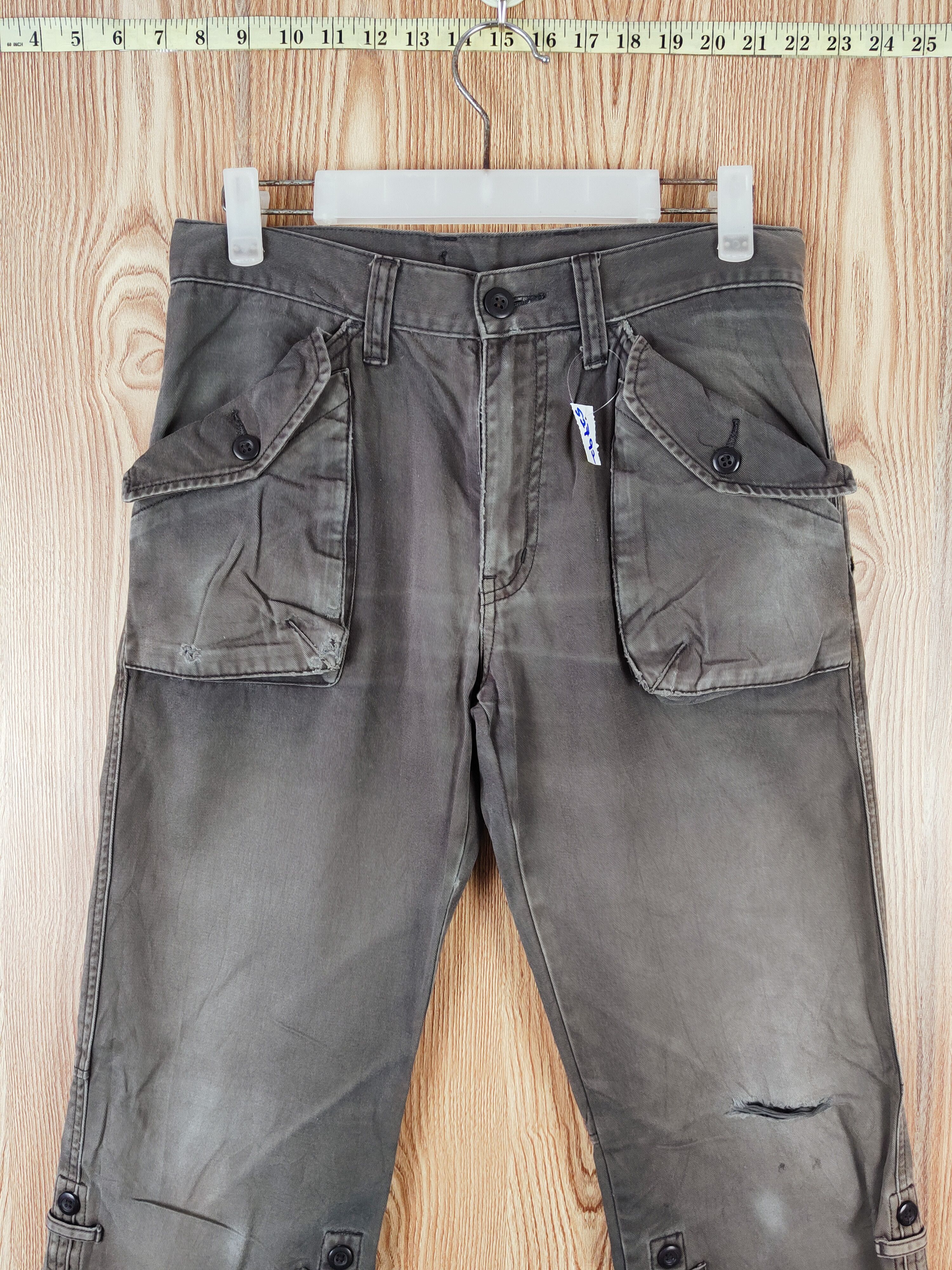 Japanese Brand DL Uniqlo Dark Brown Faded Multipocket Casual Pants #S2792 Size US 30 / EU 46 - 2 Thumbnail