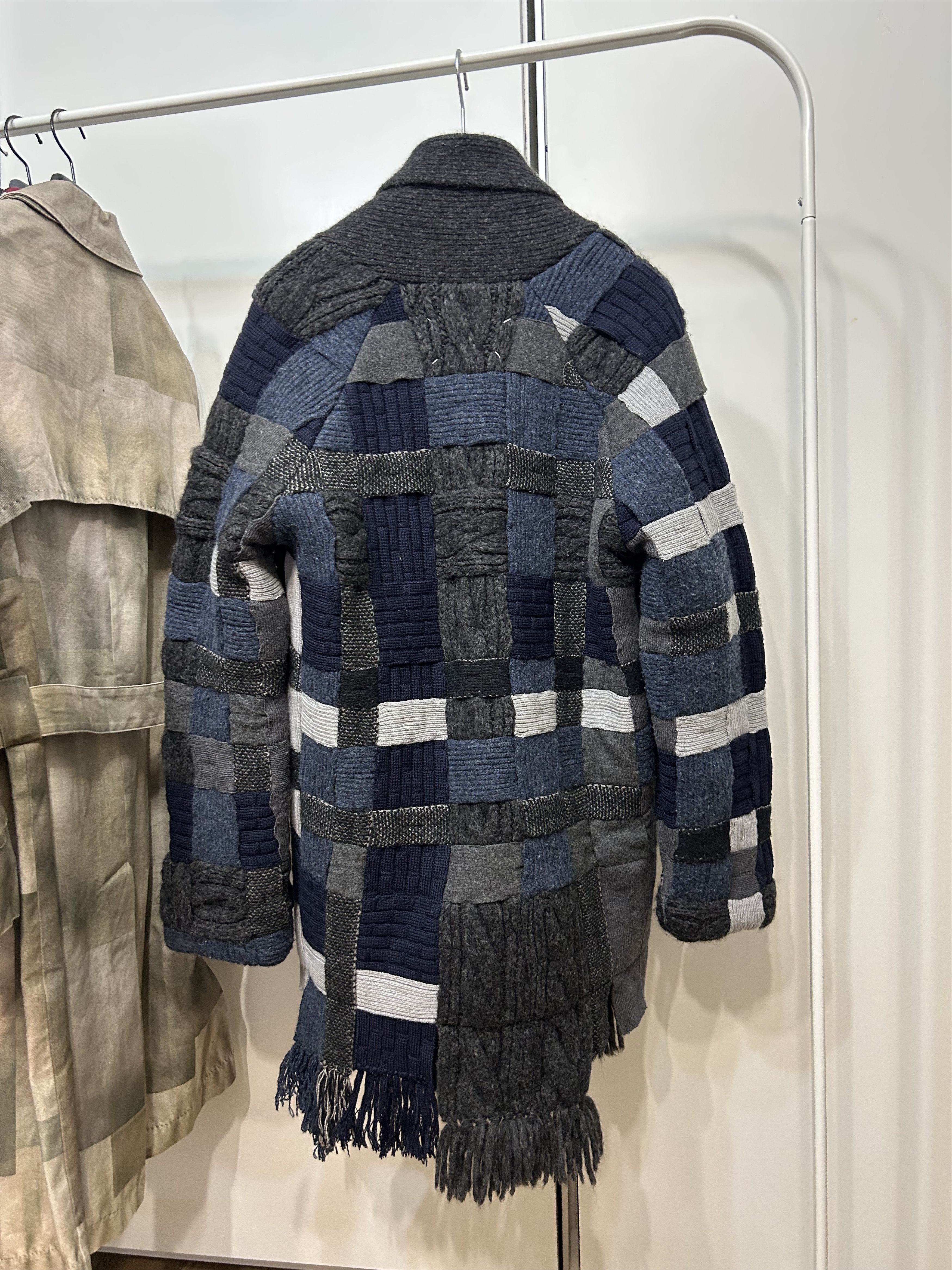 Maison Margiela MAISON MARGIELA Artisanal Scarf-Knit Cowichan Cardigan Size US M / EU 48-50 / 2 - 4 Thumbnail