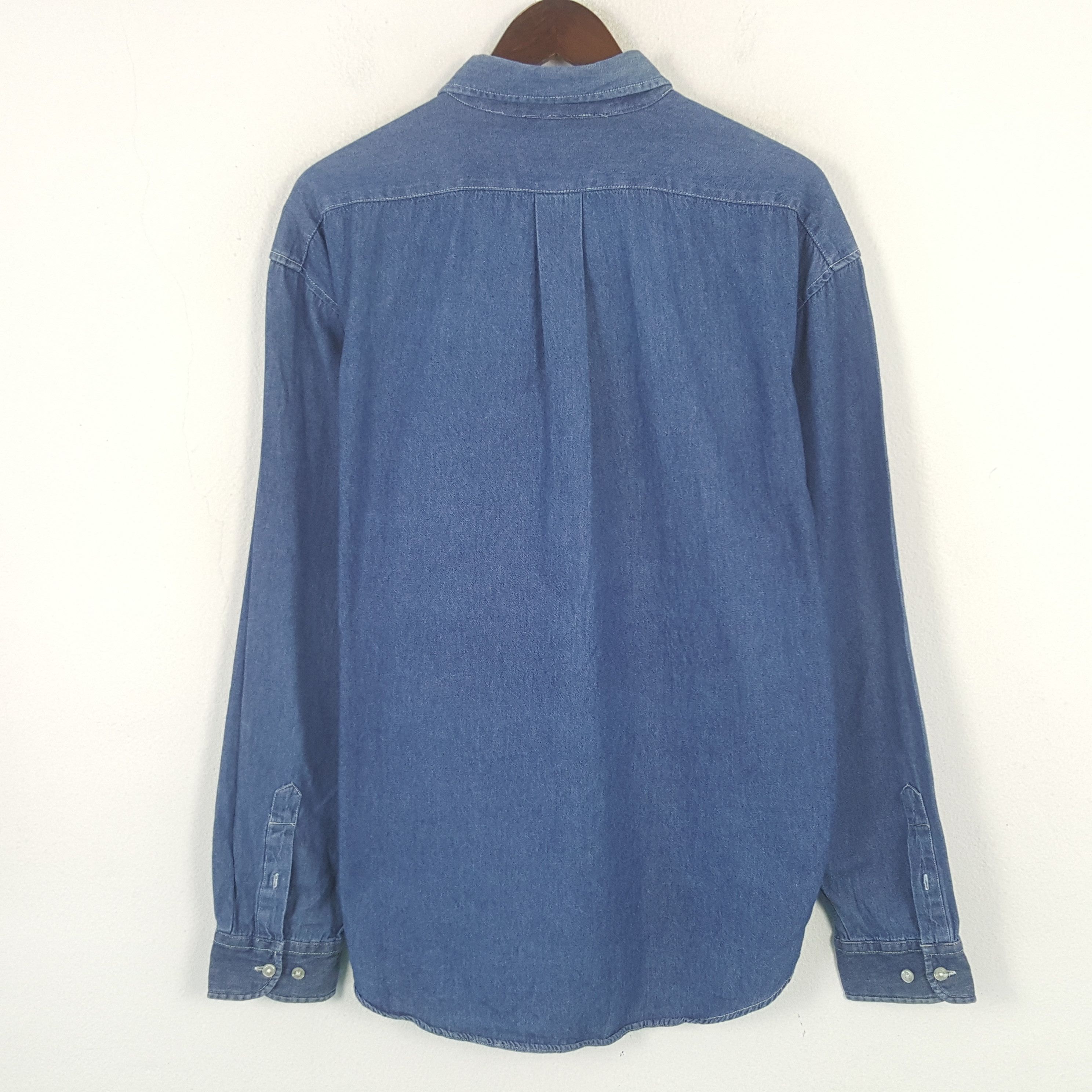 Polo Ralph Lauren × Vintage Vintage Ralph Lauren Denim Button Up Shirt Size US XL / EU 56 / 4 - 3 Thumbnail