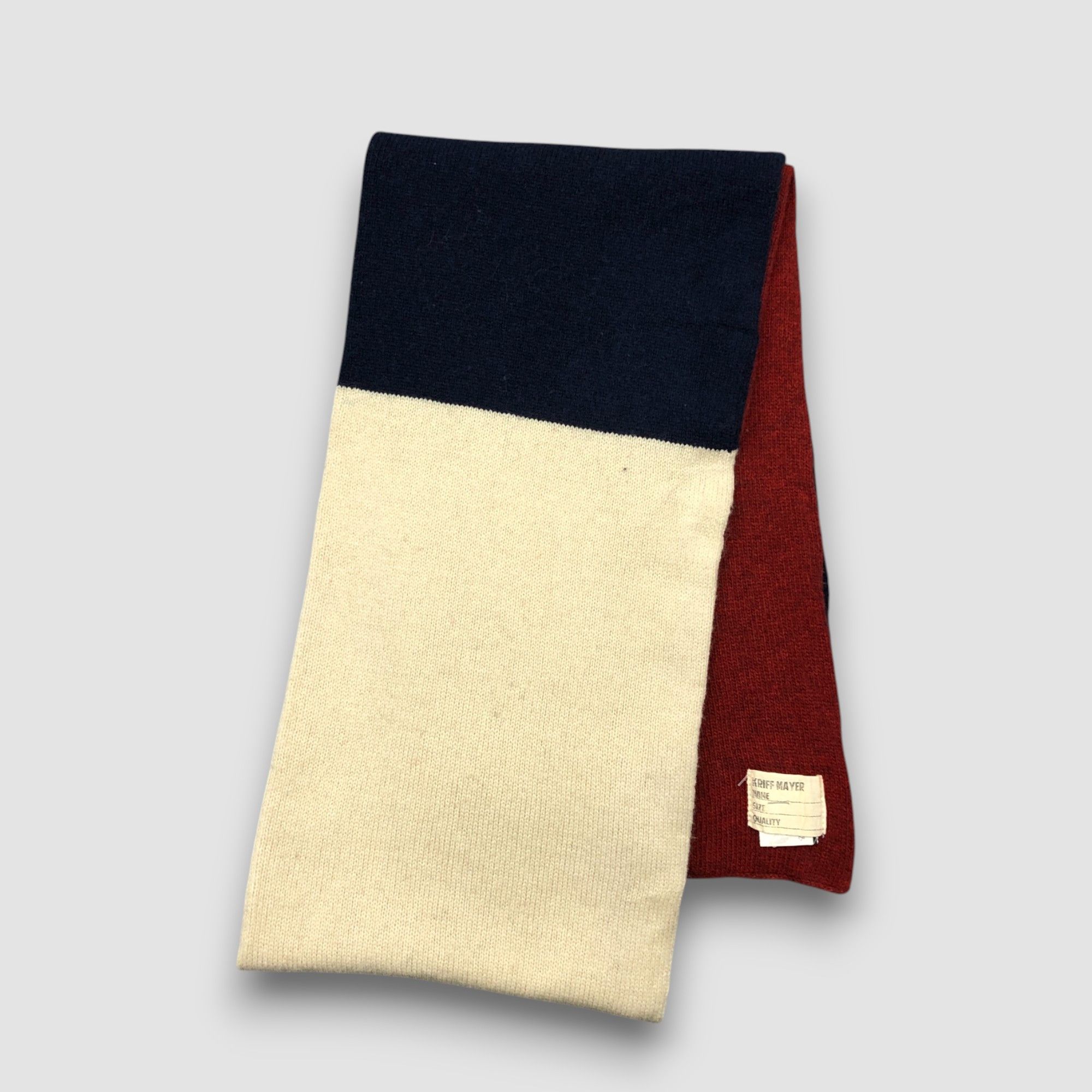 Vintage Vintage Kriff Mayer Scarf Muffler Wool Cashmere Scarves Size ONE SIZE - 4 Thumbnail