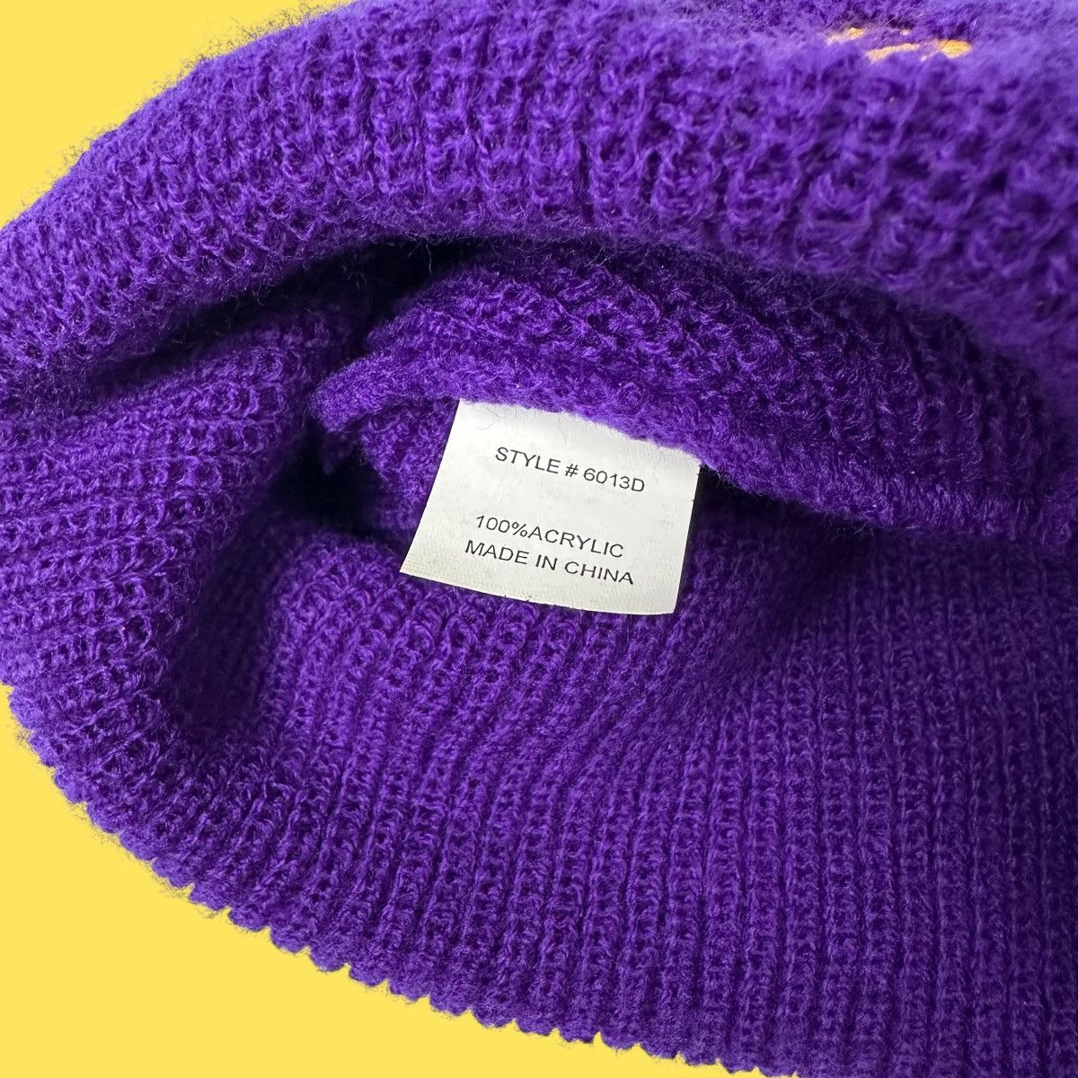 Other Hot Rod Los Angeles Signature LA Lakers Purple Knit Beanie Size ONE SIZE - 3 Thumbnail