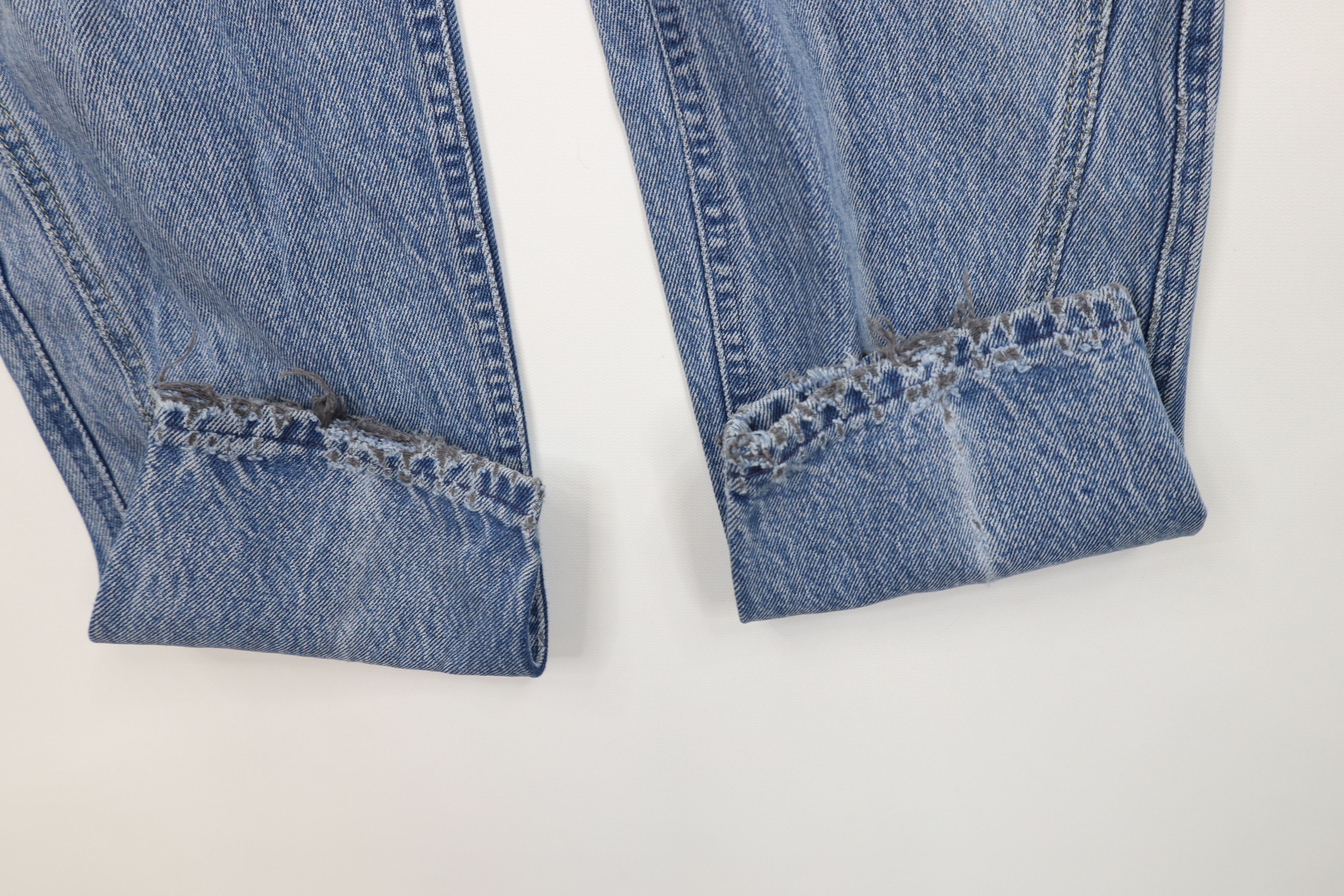 Lee Vintage 80s 90s Lee Tapered Leg Denim Jeans Blue Cotton USA Size 34" / US 12 / IT 48 - 5 Thumbnail
