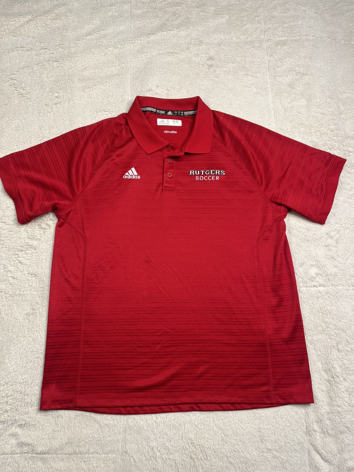 Adidas Adidas NCAA Rutgers Knights Soccer Team Issue Polo T Shirt Size US L / EU 52-54 / 3 - 1 Thumbnail