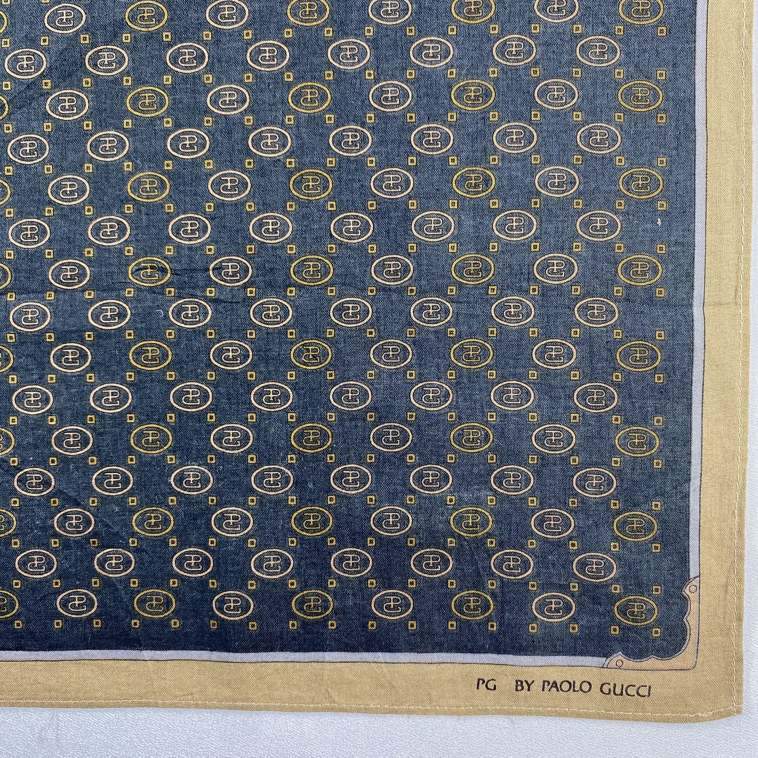 Paolo Gucci × Vintage Paolo Gucci Handkerchief / Neckerchief / Bandana-P1708 Size ONE SIZE - 3 Thumbnail