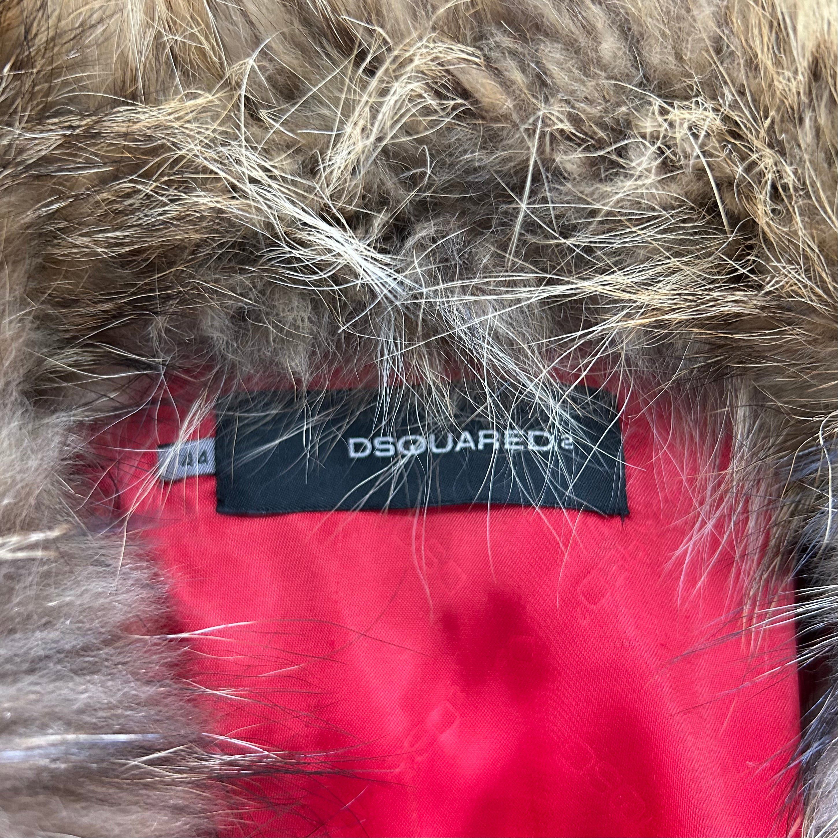 Dsquared2 Dsquared2 Cropped Leather Jacket with Fur Collar Size S / US 4 / IT 40 - 6 Thumbnail