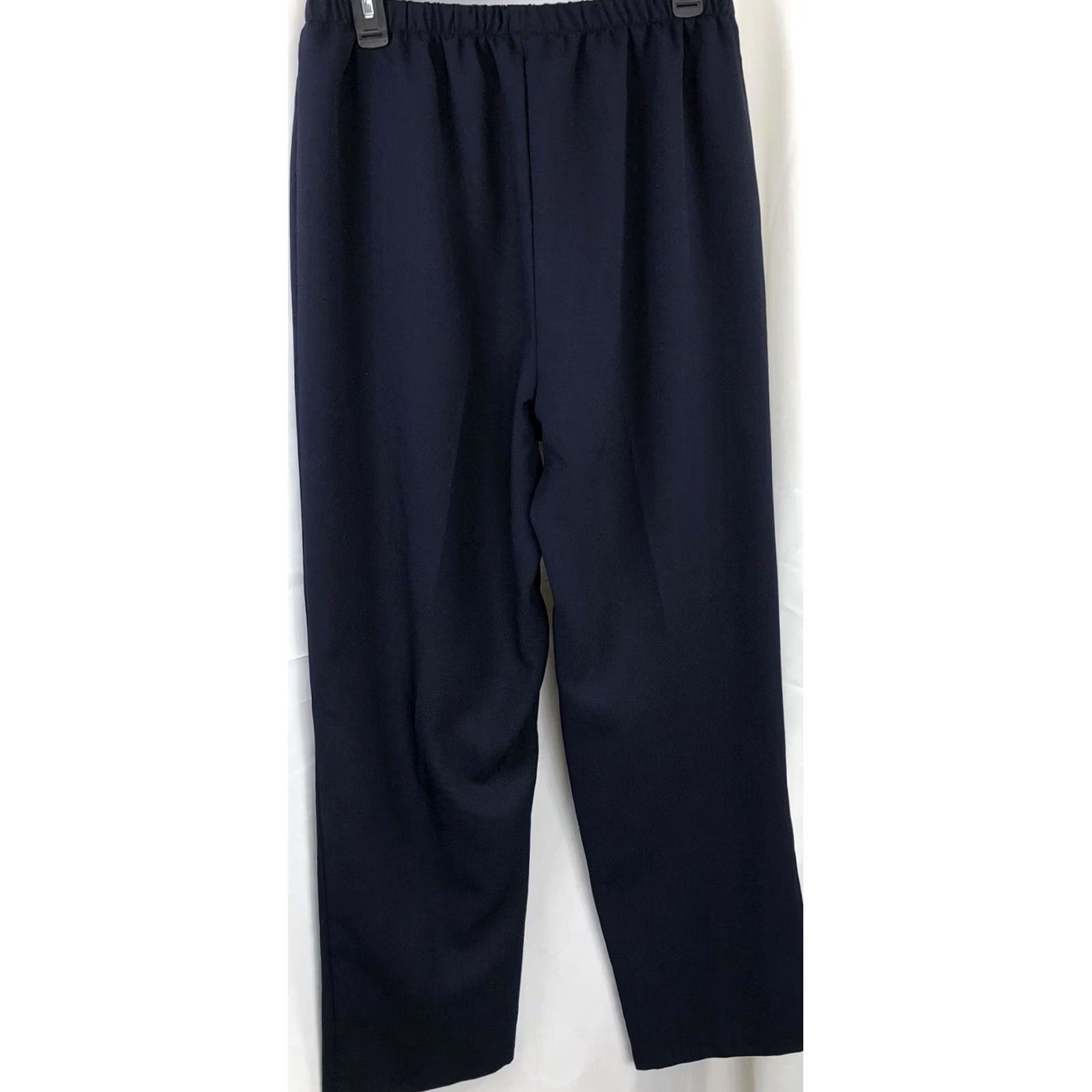 Vintage Miss Dorby Dress Womens 16 Blue Slacks Pants Straight Leg career work wear Size 24" / US 00 / IT 34 - 4 Thumbnail