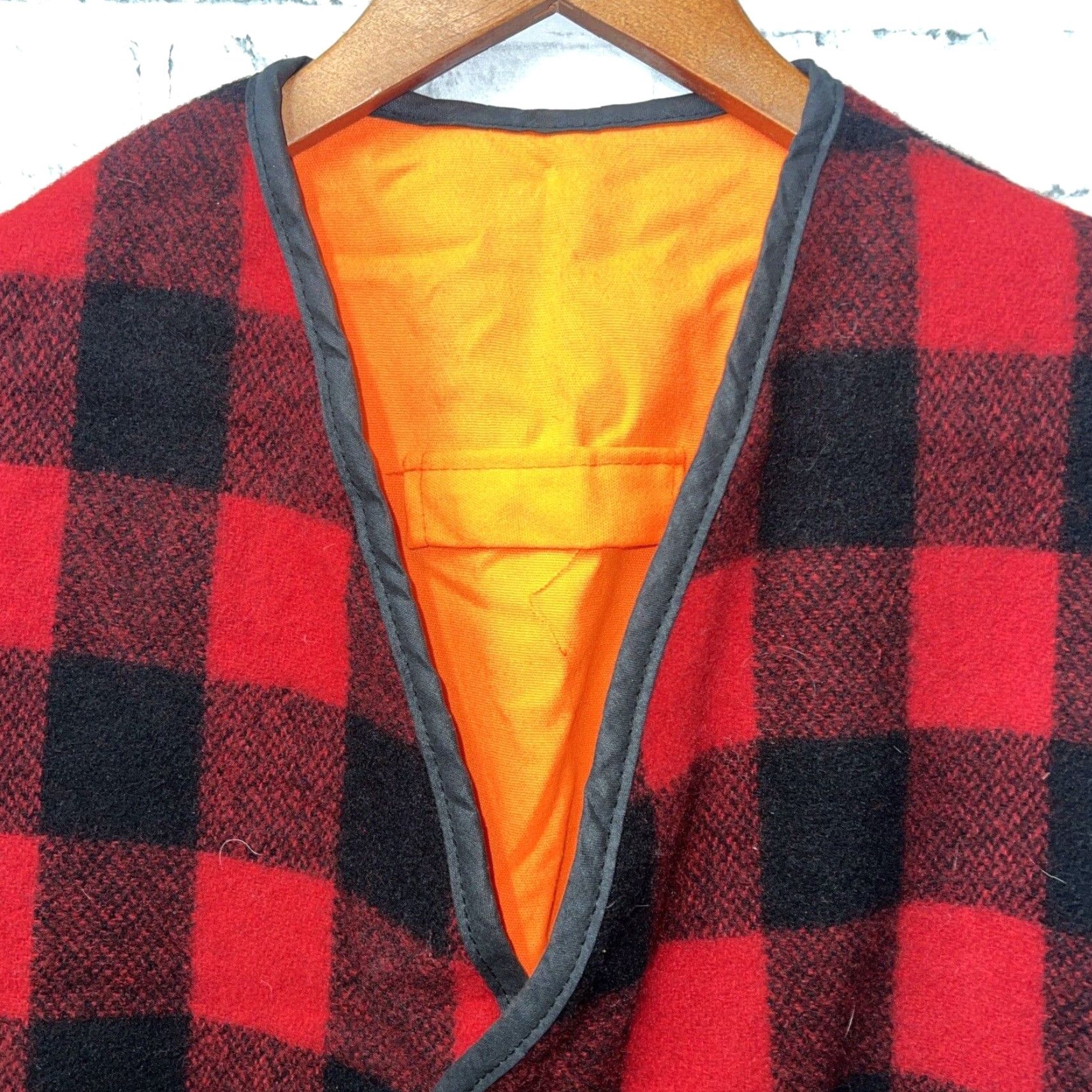 Vintage VINTAGE Zerowear Red Plaid Wool Vest Snap Button Men’s Size M Size US M / EU 48-50 / 2 - 3 Thumbnail