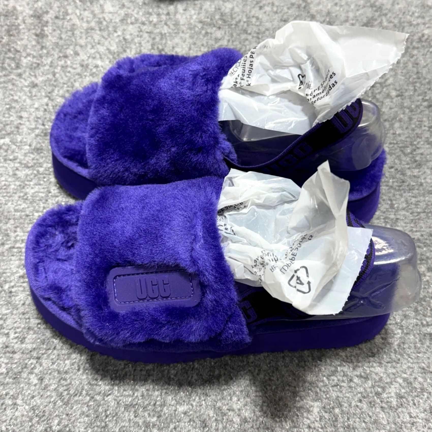Ugg UGG Disco Slide Womens 7 Purple Platform Sheepskin Slippers 1112258 New in Box Size US 5 / IT 35 - 2 Thumbnail