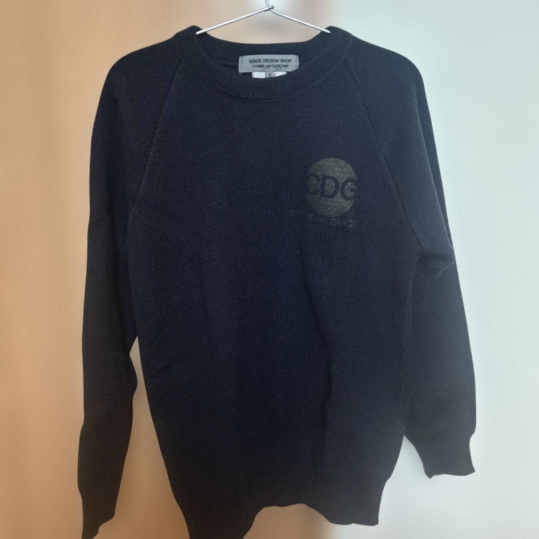 Good Design Shop Comme des Garcons Archive Raglan Logo Knit Sweater Size US S / EU 44-46 / 1 - 1 Thumbnail