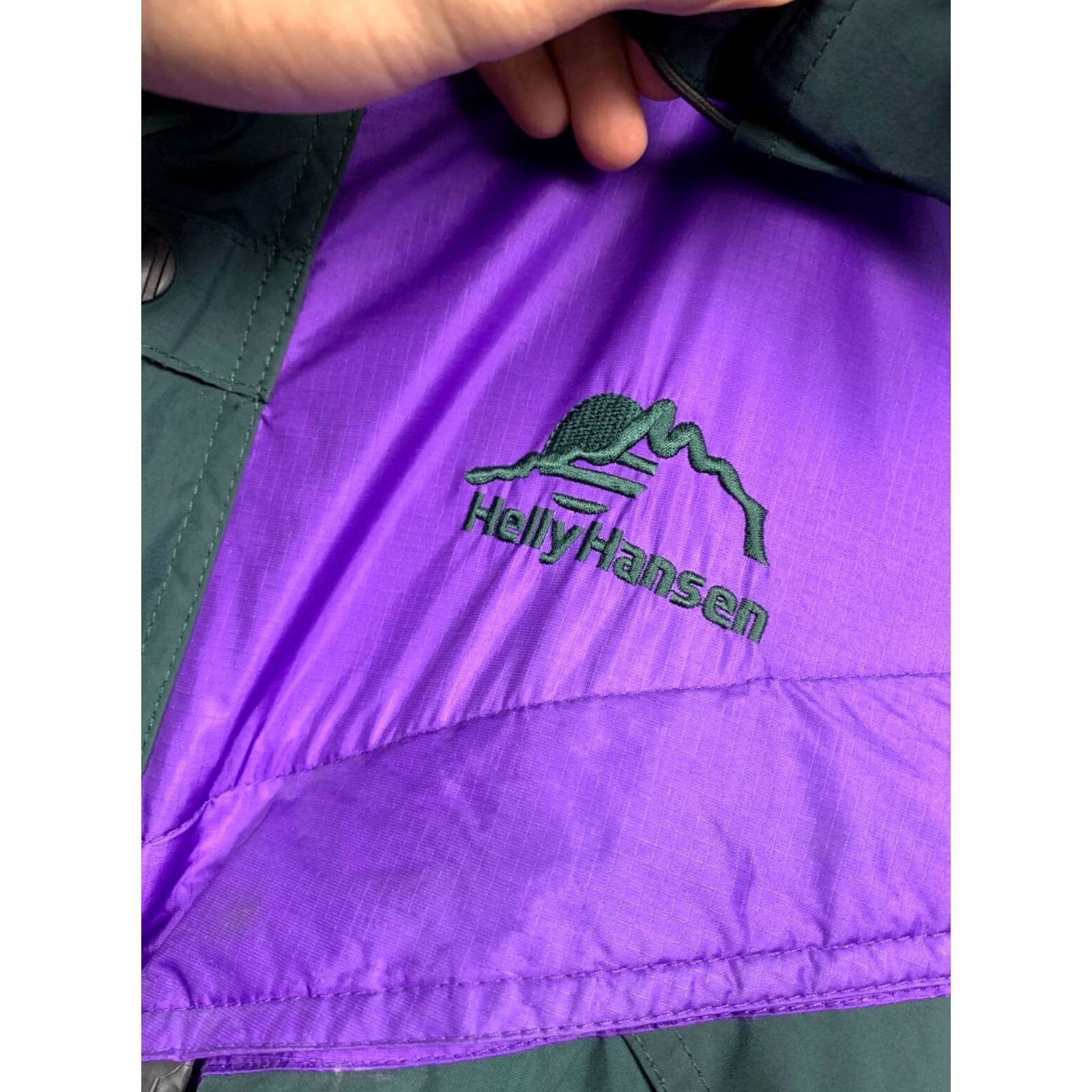 Helly Hansen Helly Hansen Windbreaker Jacket Mens XL Purple Vintage Size US XL / EU 56 / 4 - 3 Thumbnail