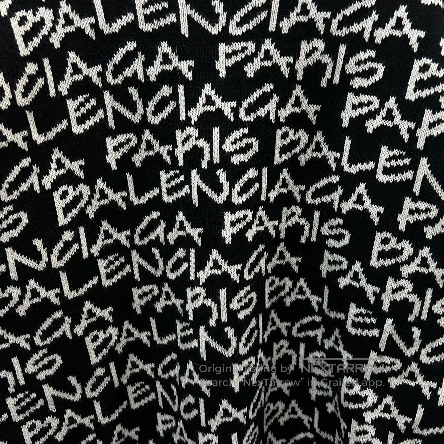 Balenciaga Balenciaga Full Print Logo Knit Sweater| Size US S / EU 44-46 / 1 - 2 Thumbnail