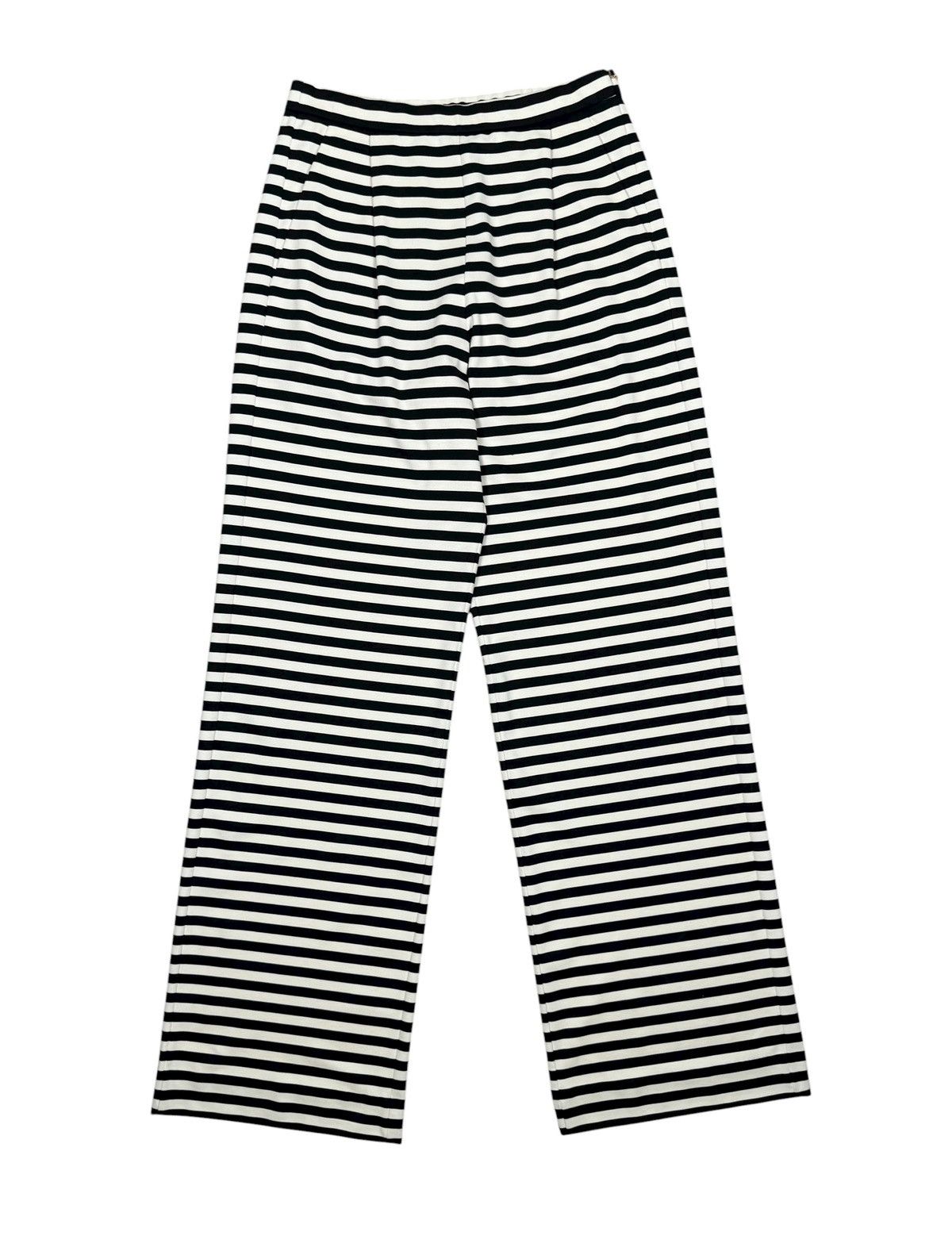 Max Mara Max Mara Striped Pants Wide Leg Viscose Jersey size US8 UK10 Size 28" / US 6 / IT 42 - 8 Thumbnail