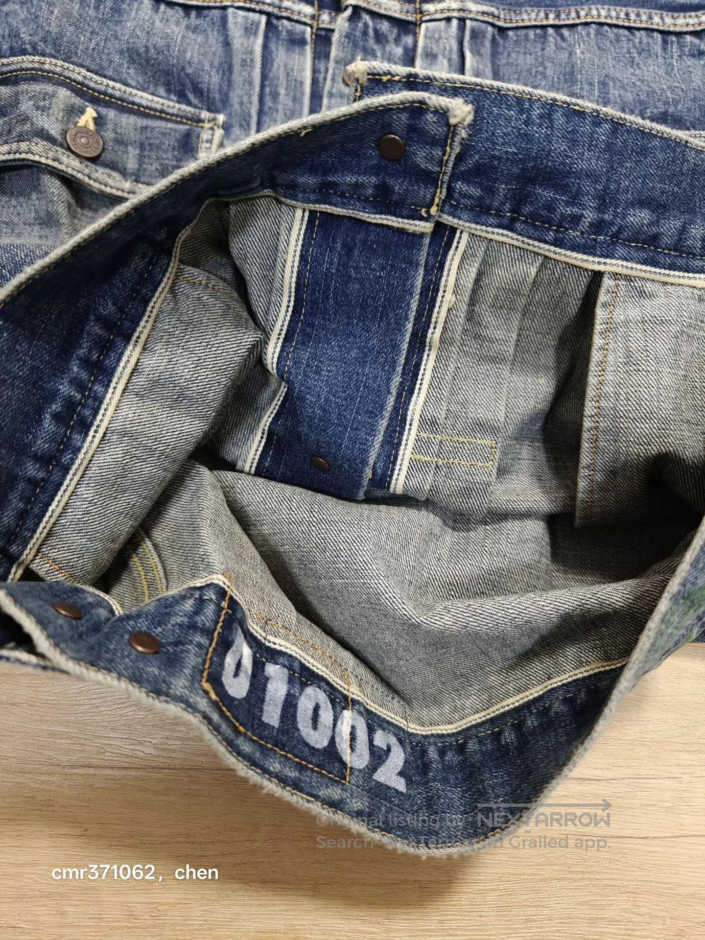Visvim Blue Denim Jacket with Paint Splatter . Size US M / EU 48-50 / 2 - 7 Thumbnail