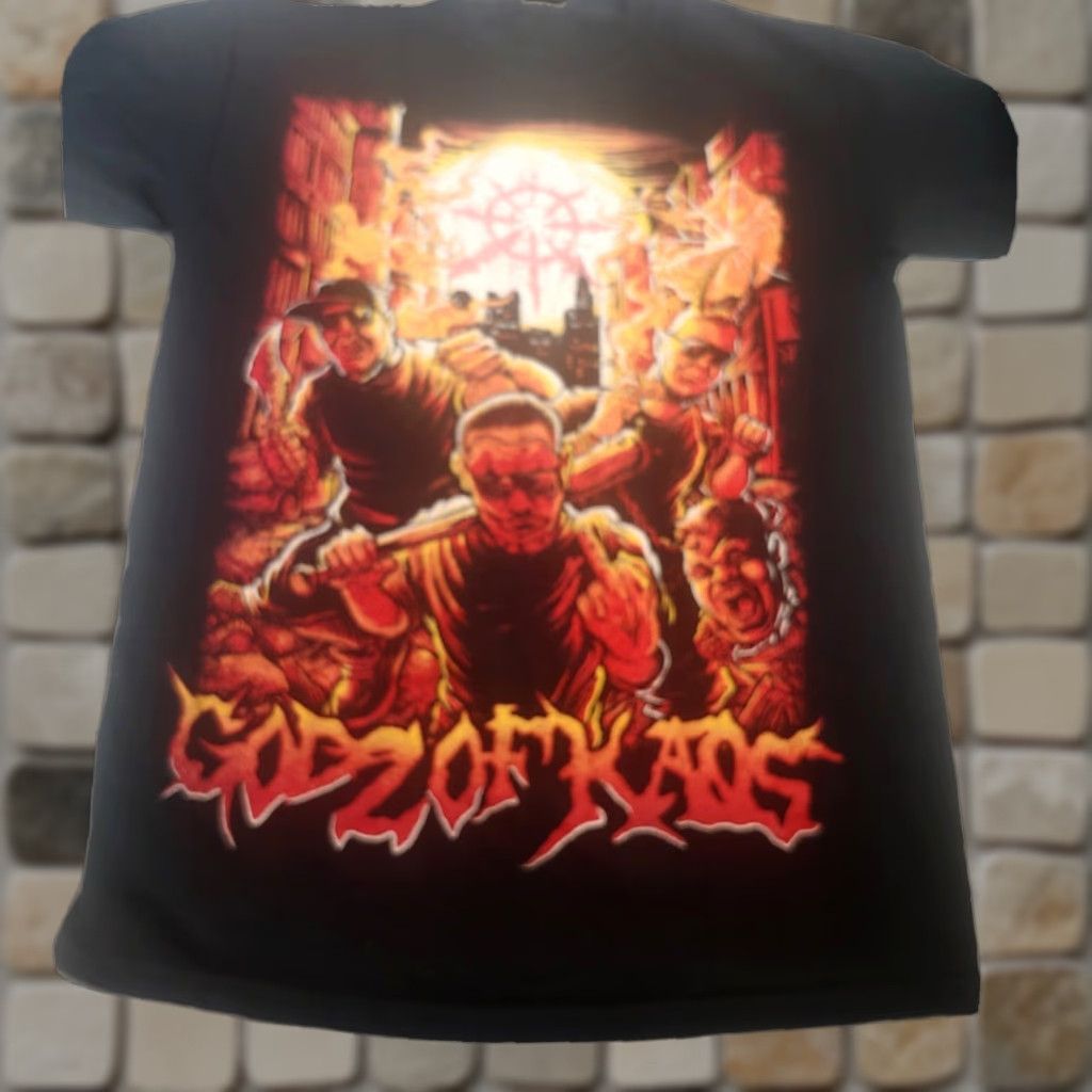 Gildan Gildan Godz Of Kaos Shirt Small Short Sleeve Band Graphic Art Black Mens T-Shirt Size US S / EU 44-46 / 1 - 1 Thumbnail