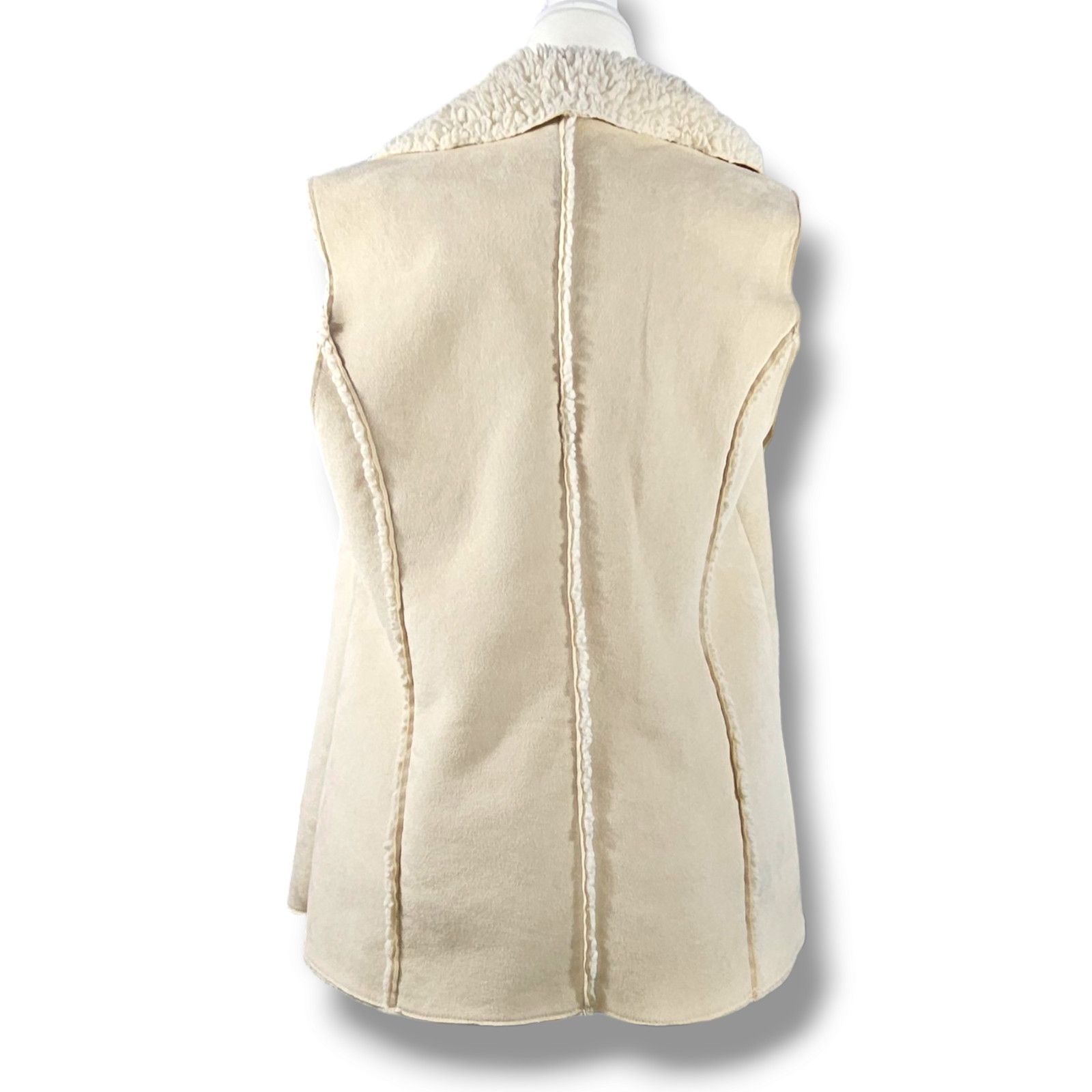 Other EUC Knox Rose Waterfall Open Vest Sz. L Cream Ivory Size L / US 10 / IT 46 - 3 Thumbnail