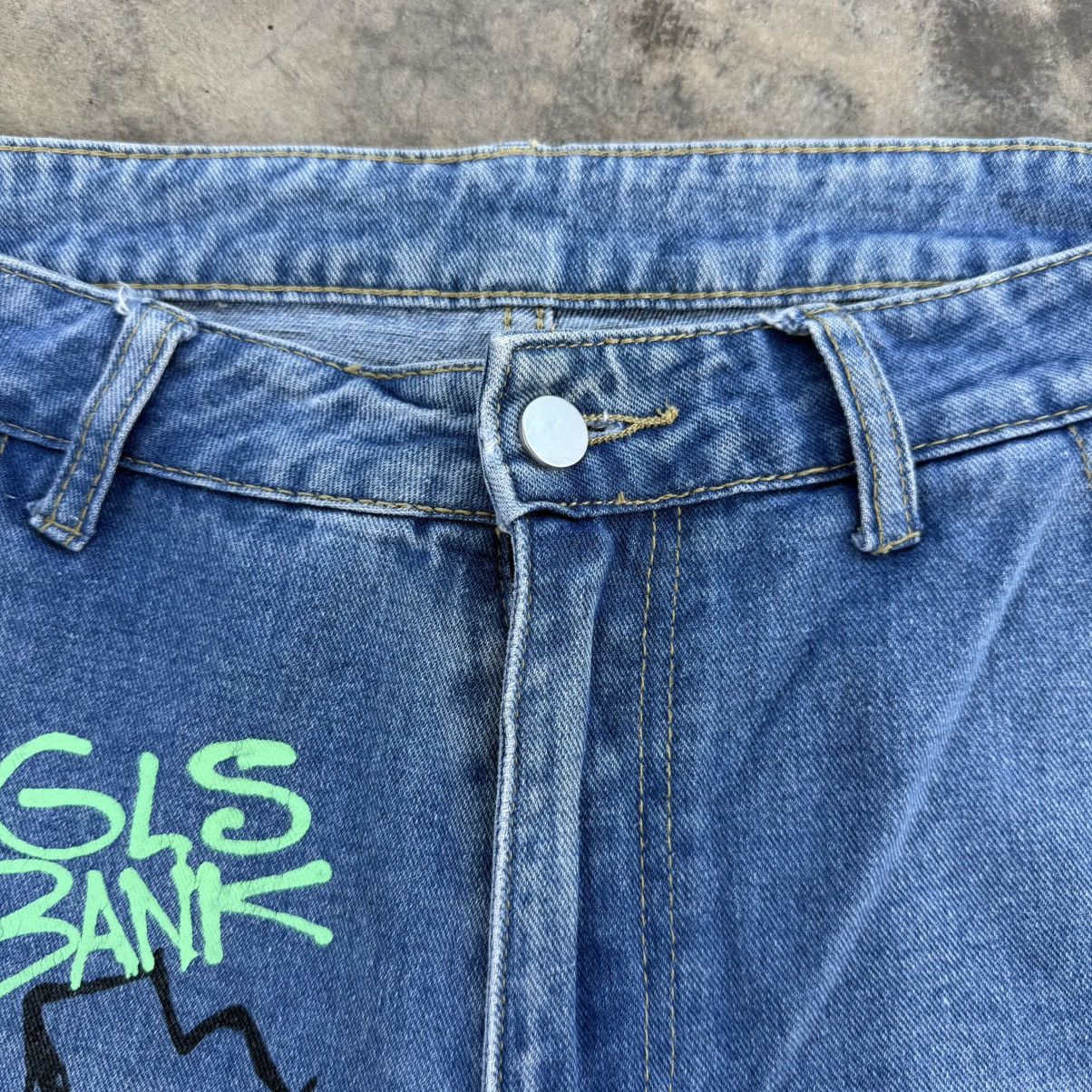 Japanese Brand VINTAGE JAPANESE WOMEN FADED JEAN DENIM CARGO PANTS Size US 30 / EU 46 - 4 Thumbnail