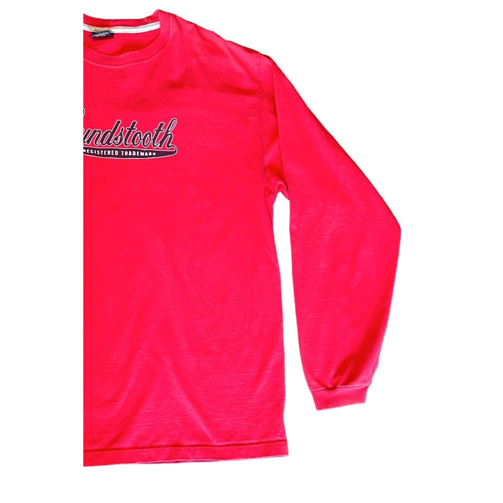 Vintage Houndstooth Men Red Pullover Sweatshirt Sweater Long Sleeve Large Made In USA Mens Regular Size L Size US L / EU 52-54 / 3 - 4 Thumbnail