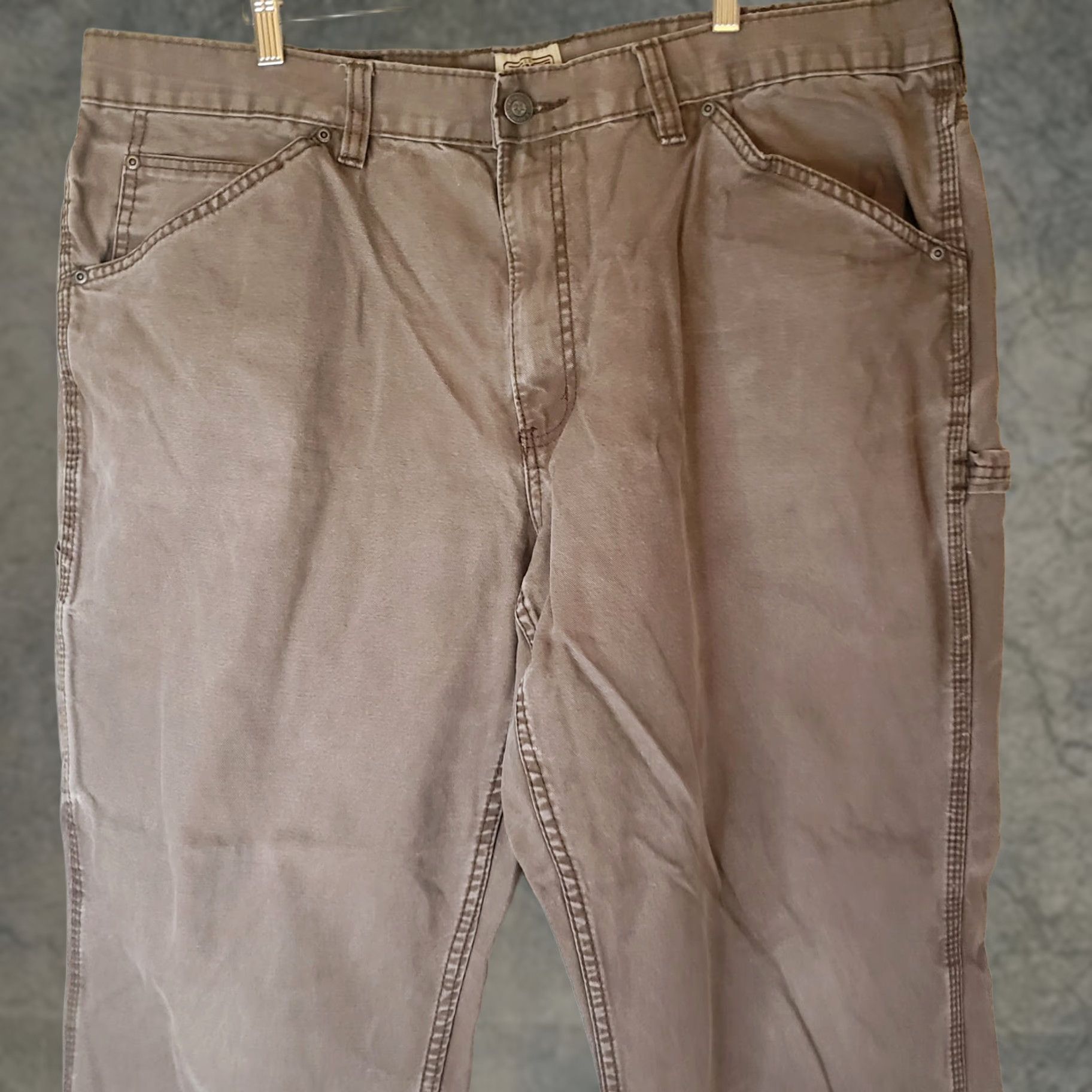 Vintage VINTAGE Schmidt Work Wear Men’s Brown Cotton Carpenter Pants SZ 44X30 Size US 44 / EU 60 - 1 Thumbnail