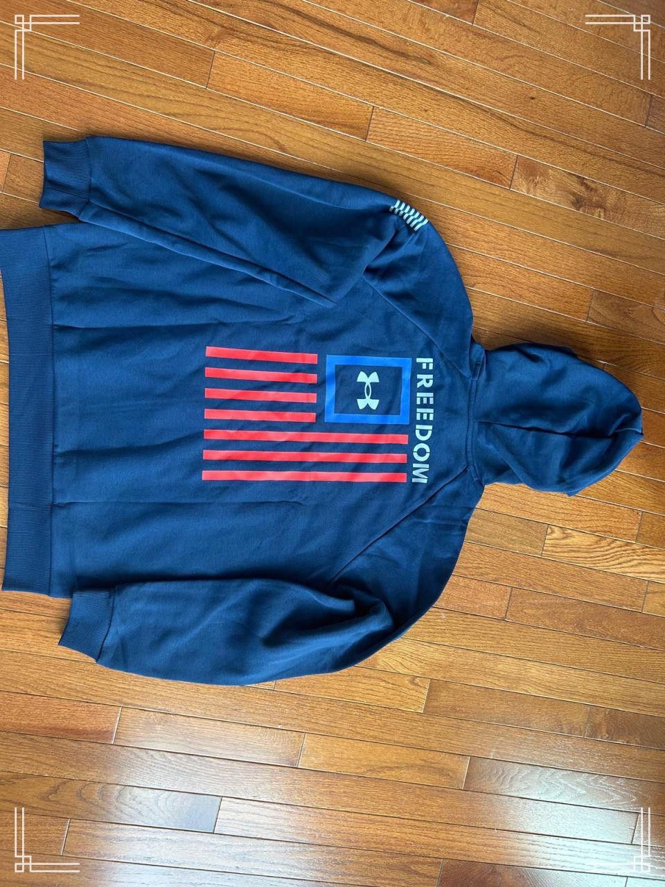 Designer Under Armour Men's Freedom Fleece Hoodie - Navy, Size Large Size US L / EU 52-54 / 3 - 4 Thumbnail