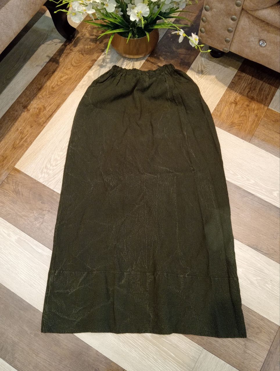 Issey Miyake VINTAGE PLANTATION ISSEY MIYAKE PLEATED MAXI SKIRT - SIZE M Size 26" / US 2 / IT 38 - 7 Thumbnail