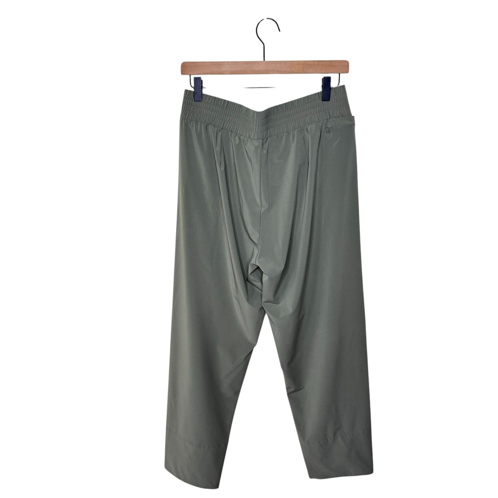 Other ADAY Sage Green Pull On Tie Front Travel Trouser Pants Size 28" / US 6 / IT 42 - 2 Thumbnail