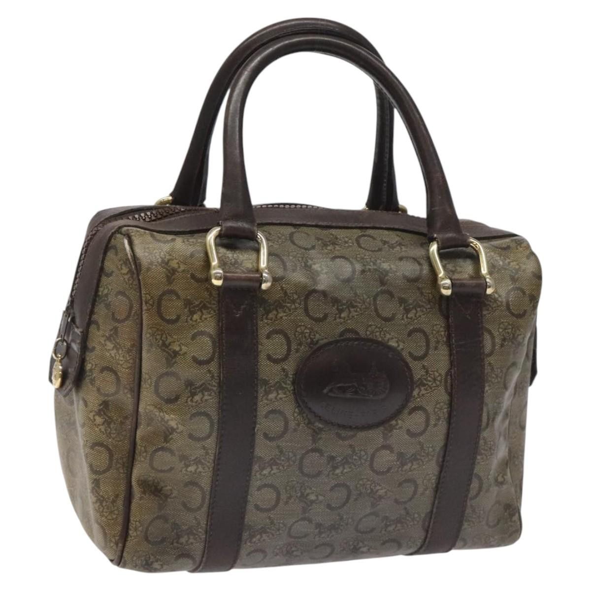 Celine CELINE C Sulky Hand Bag Pvc Dark Brown Gold Size ONE SIZE - 1 Thumbnail