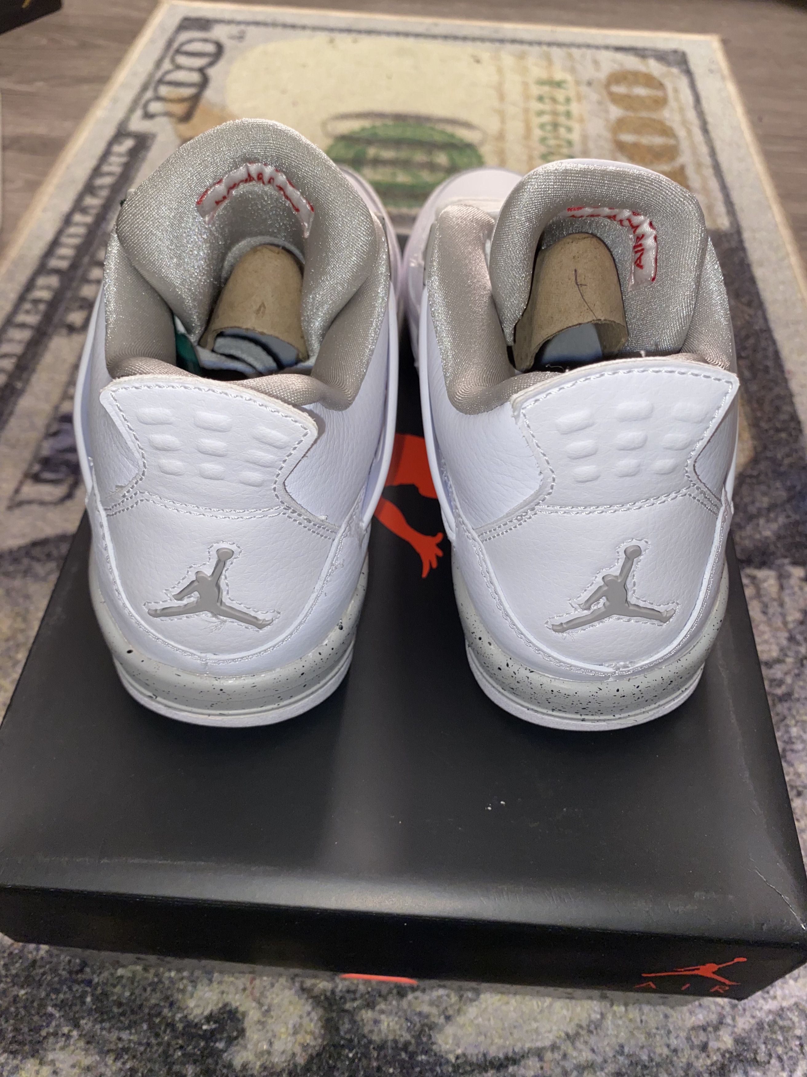 Jordan Brand × Nike Jordan 4 Retro White Oreo (2021) (5.5Y GS) Size US 7 / IT 37 - 2 Thumbnail