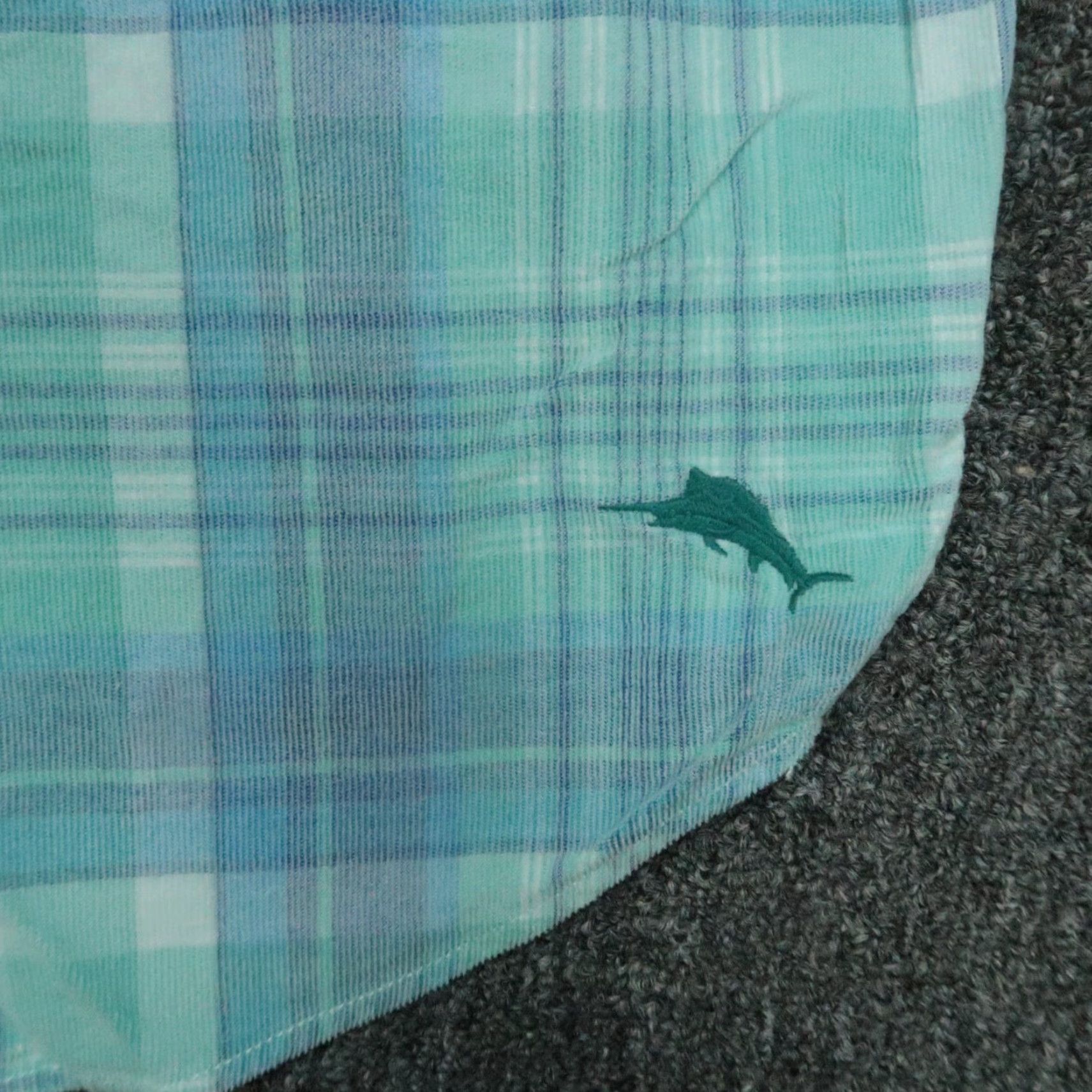 Tommy Bahama VINTAGE Tommy Bahama Shirt Men Medium Blue Green Plaid Coastline Cord LS Corduroy Size US M / EU 48-50 / 2 - 4 Thumbnail